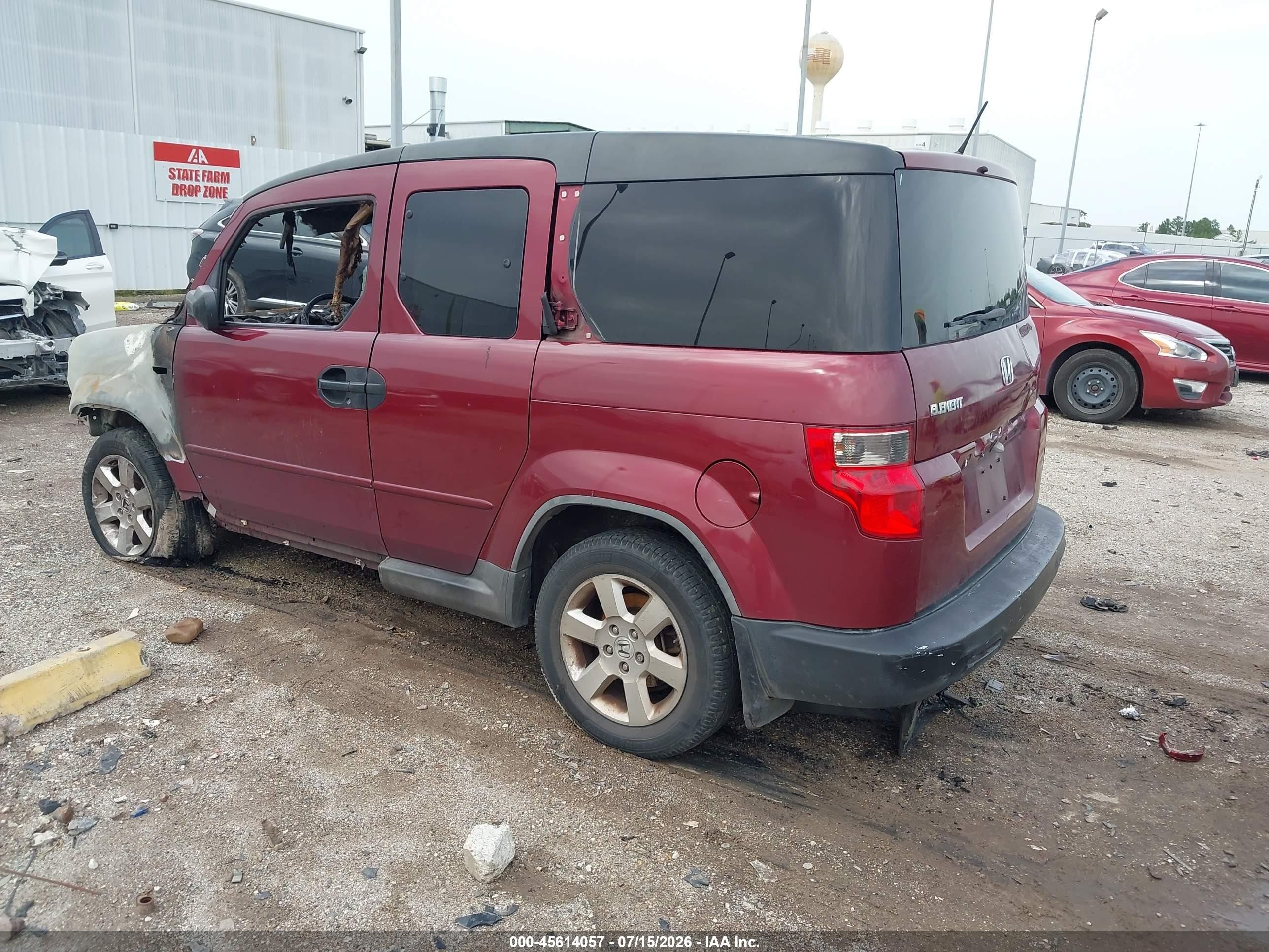 2010 Honda Element Ex Красный vin: 5J6YH1H75AL000881