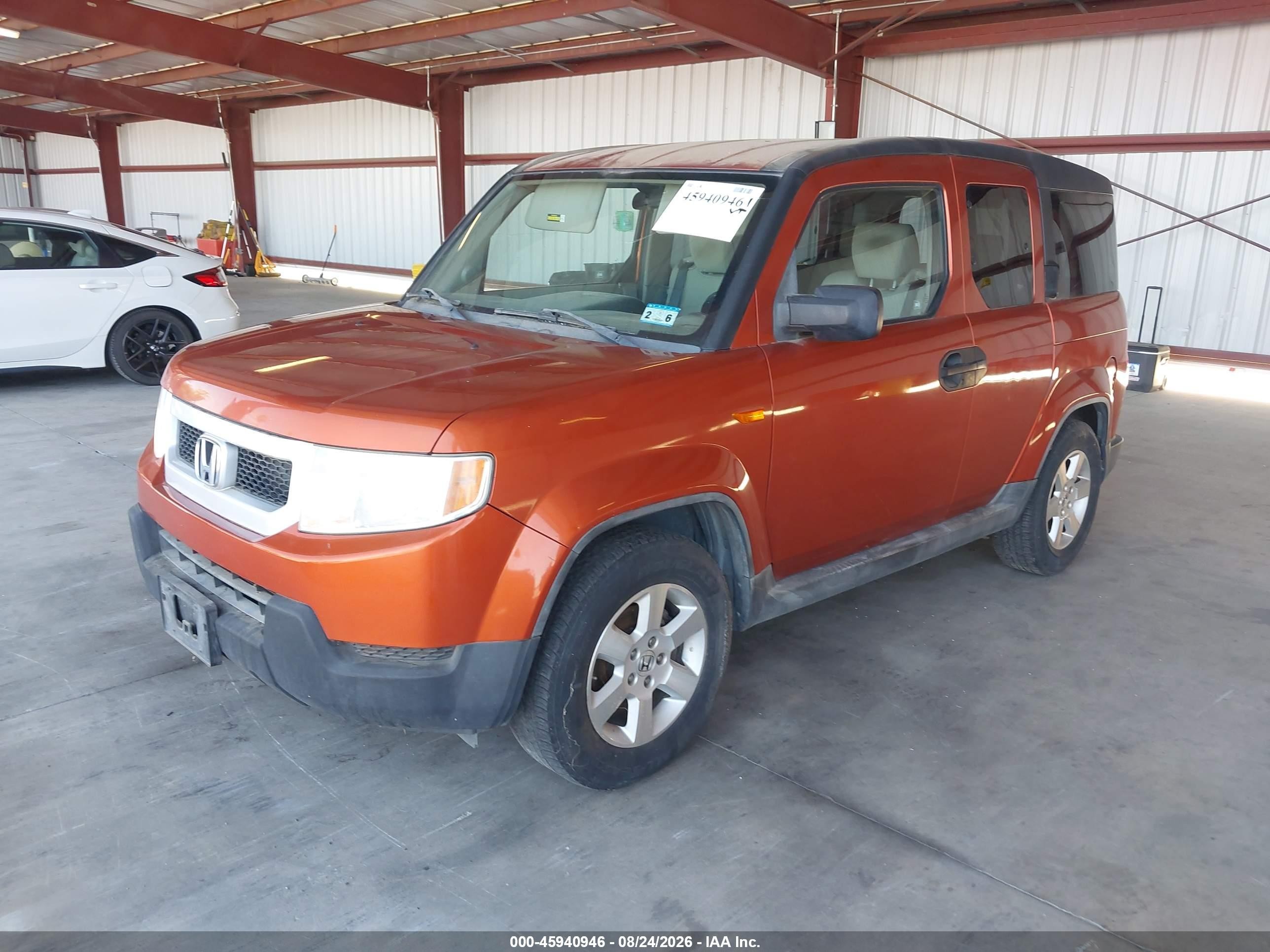 2011 Honda Element Ex Orange vin: 5J6YH1H75BL003636