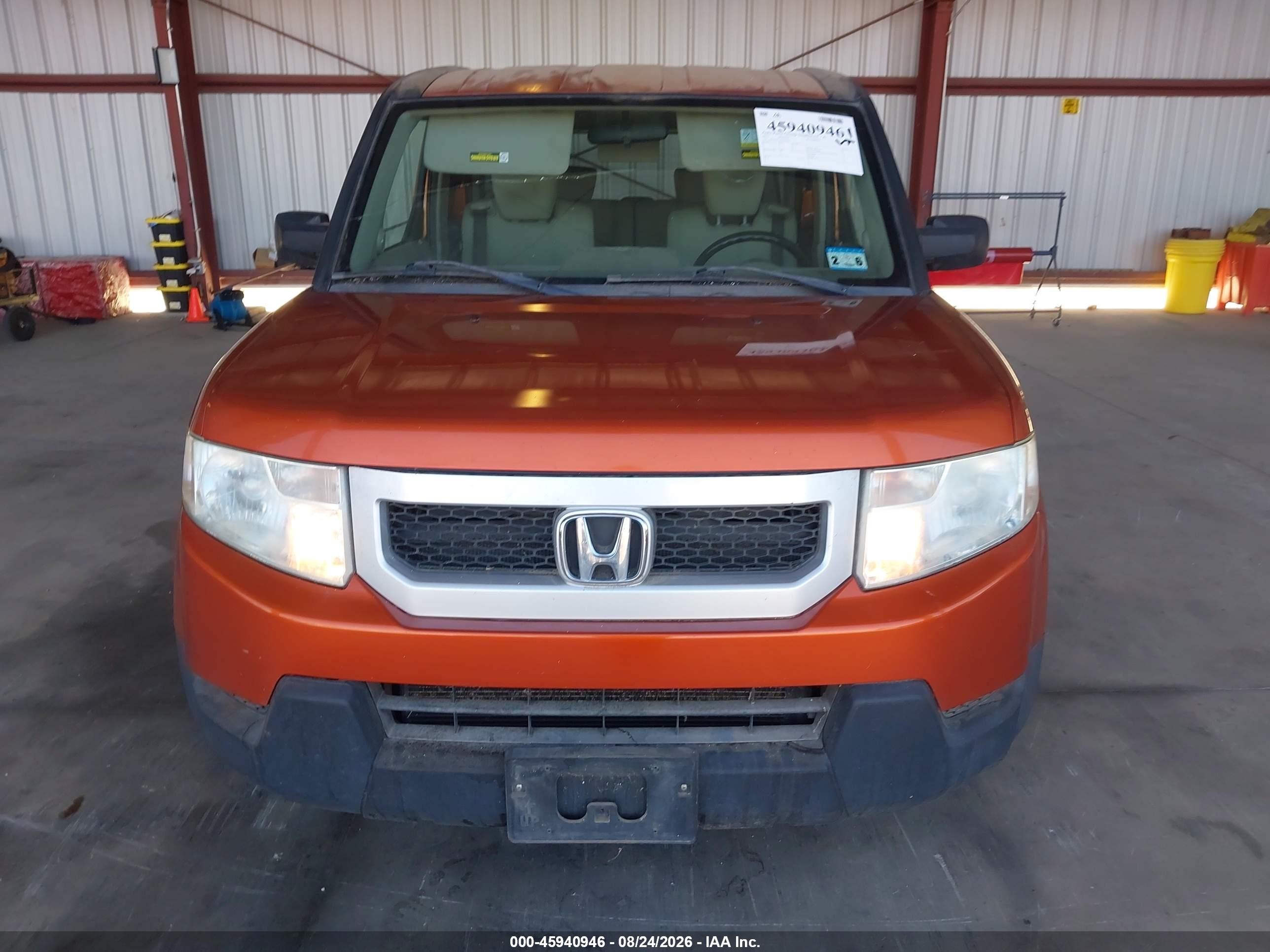 2011 Honda Element Ex Orange vin: 5J6YH1H75BL003636