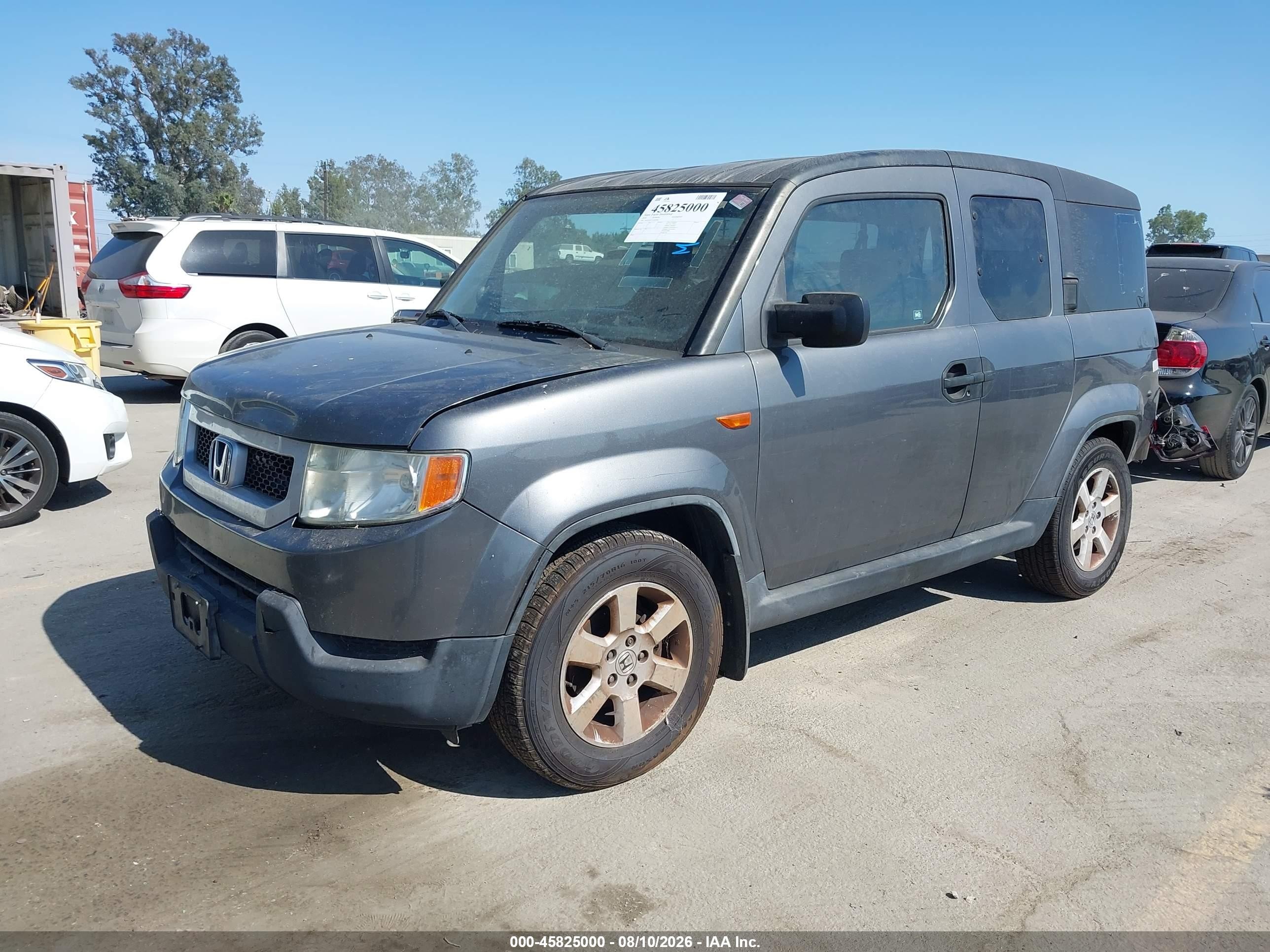 2010 Honda Element Ex Серый vin: 5J6YH1H77AL003801