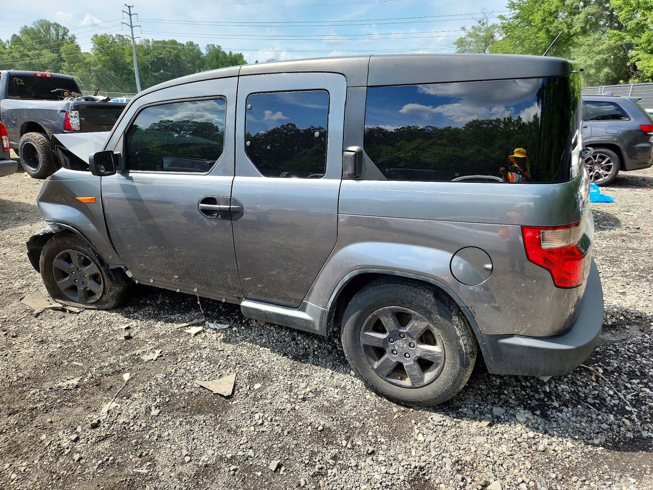 2010 Honda Element Ex Gray vin: 5J6YH1H78AL003886