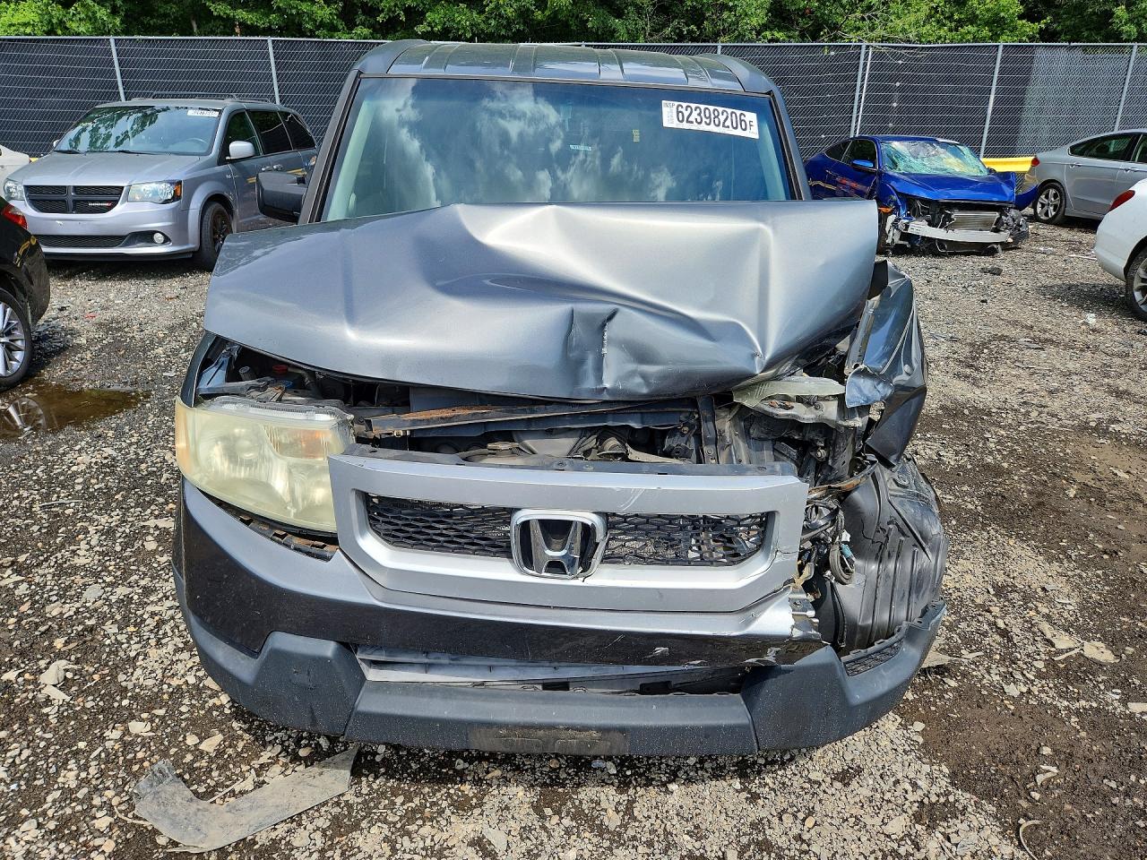 2010 Honda Element Ex Gray vin: 5J6YH1H78AL003886