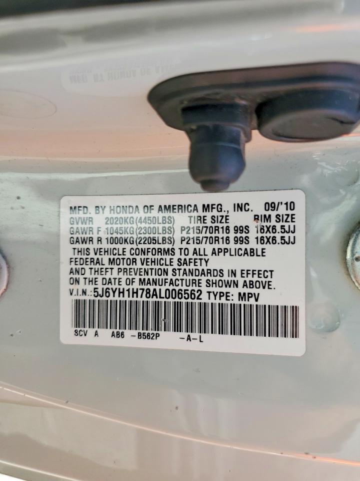 2010 Honda Element Ex Серебряный vin: 5J6YH1H78AL006562
