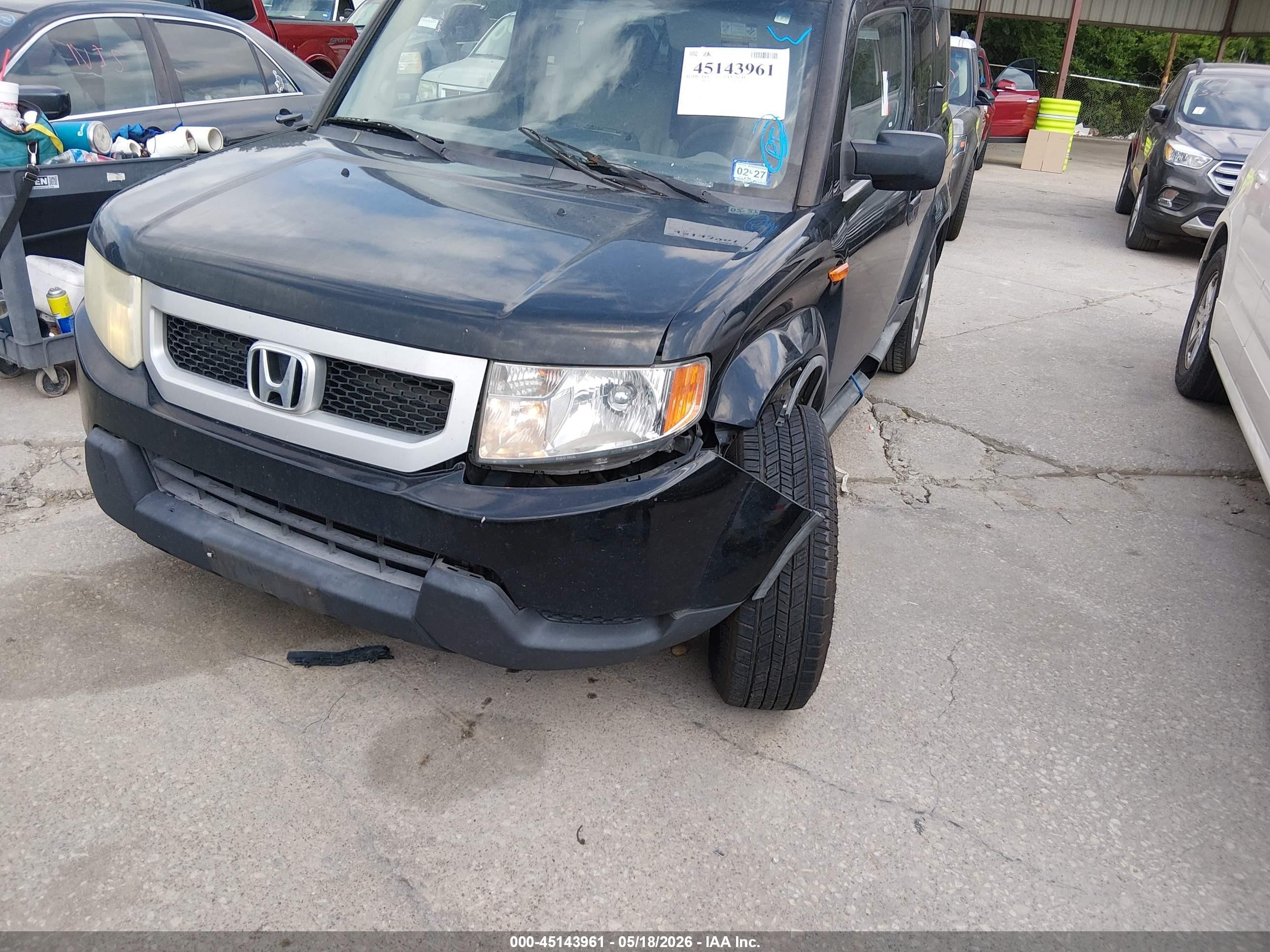 2010 Honda Element Ex Black vin: 5J6YH1H79AL007008