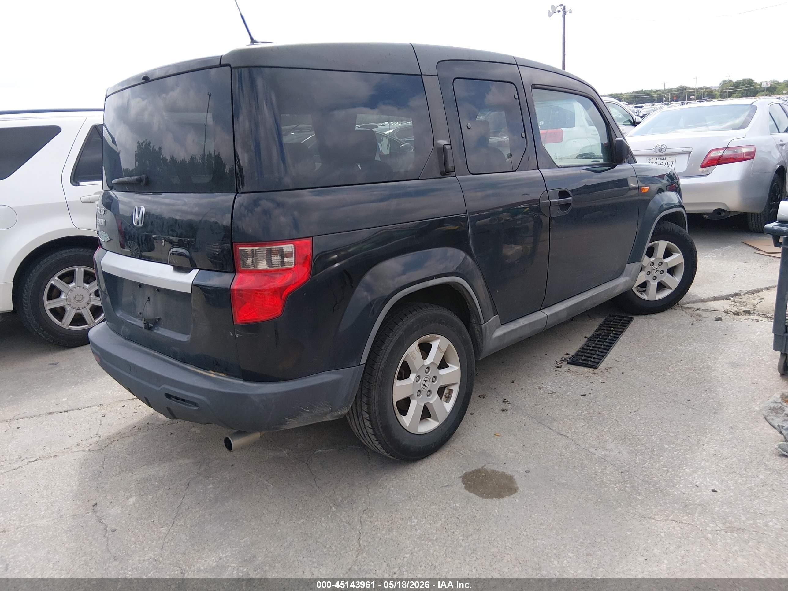 2010 Honda Element Ex Black vin: 5J6YH1H79AL007008