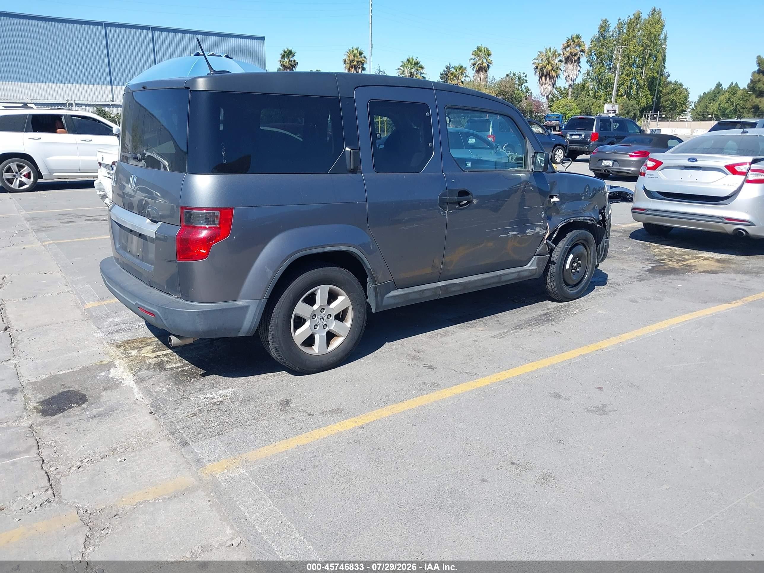 2010 Honda Element Ex Gray vin: 5J6YH1H7XAL004229