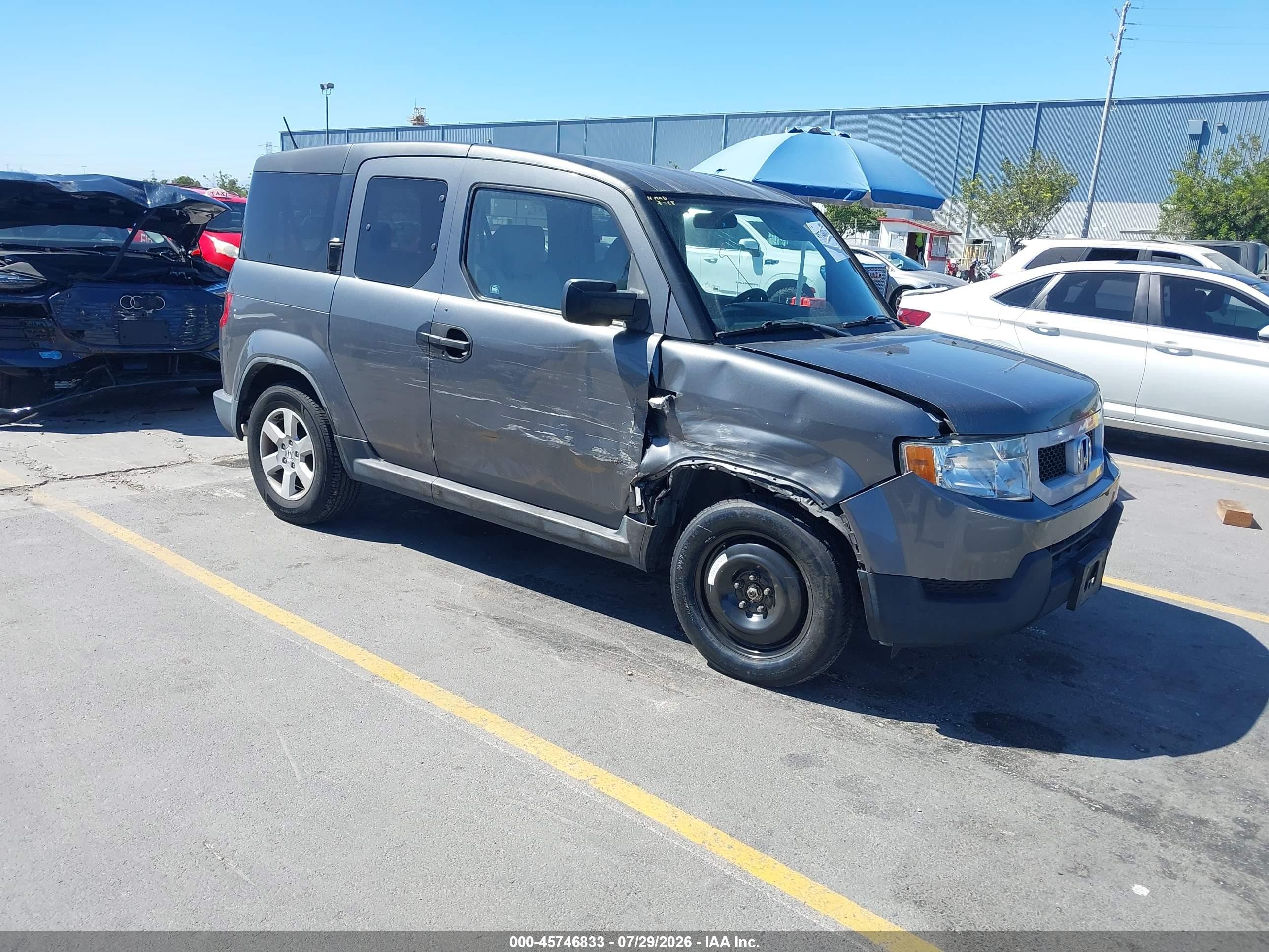 2010 Honda Element Ex Gray vin: 5J6YH1H7XAL004229