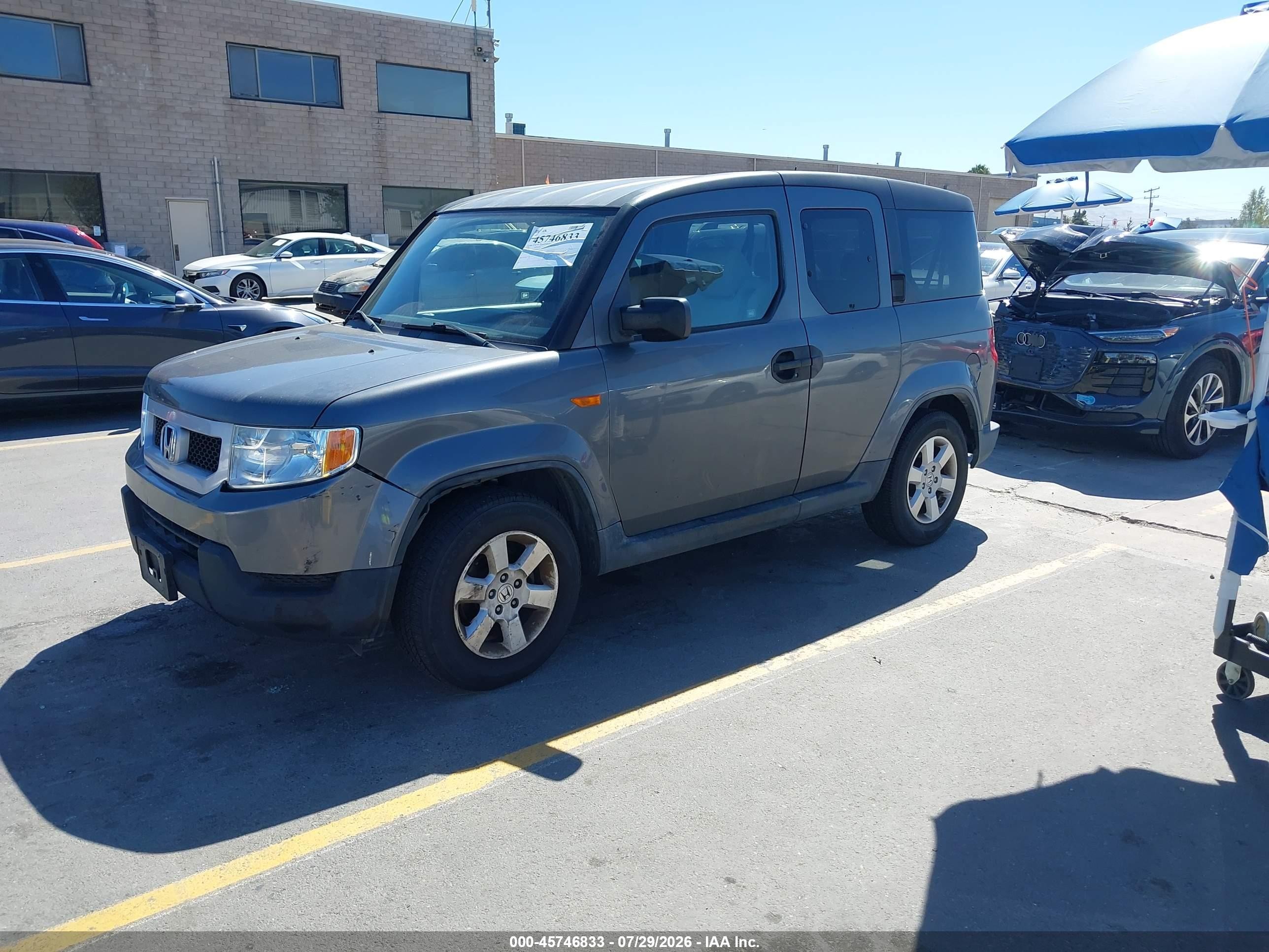 2010 Honda Element Ex Gray vin: 5J6YH1H7XAL004229