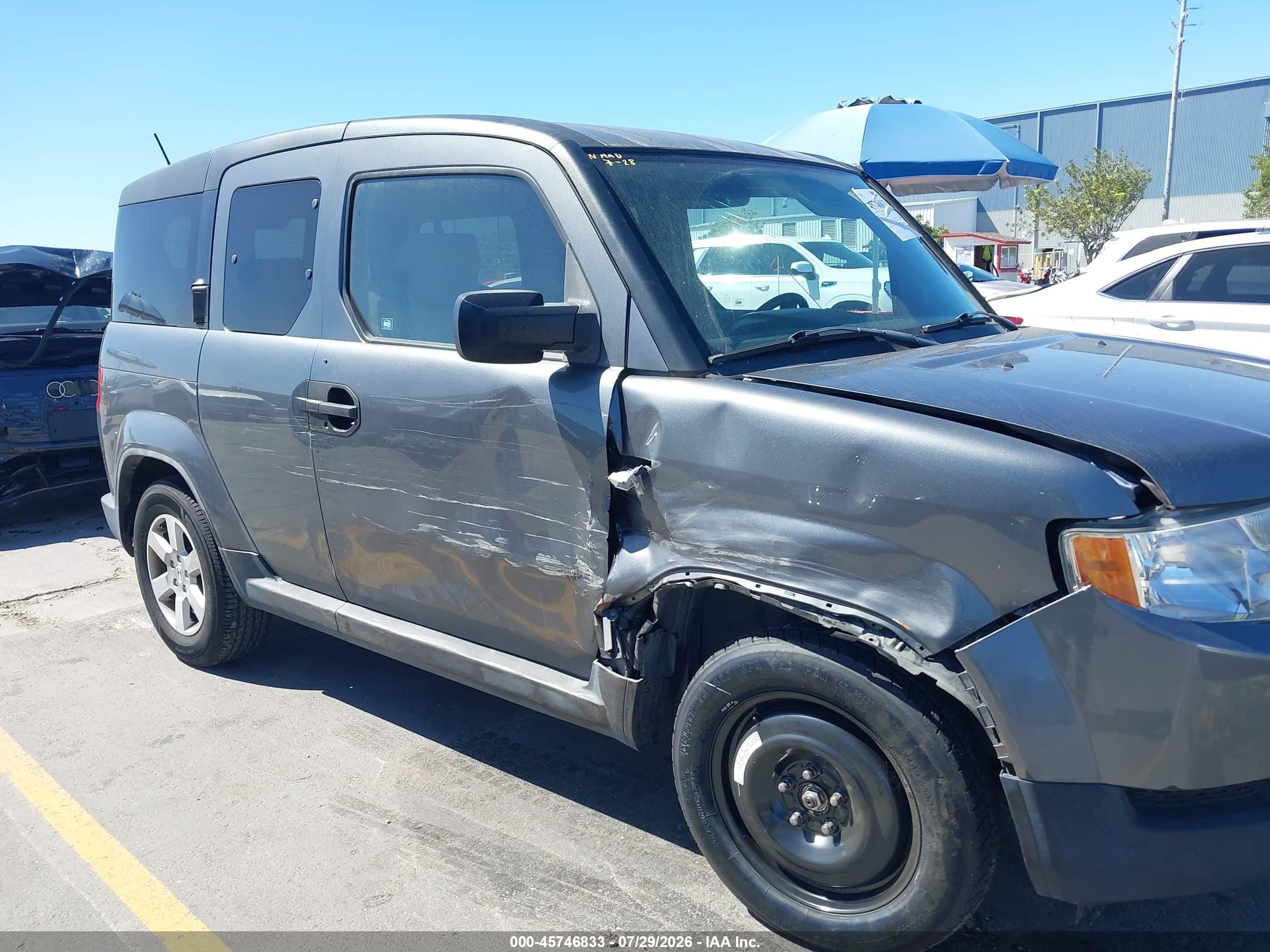 2010 Honda Element Ex Gray vin: 5J6YH1H7XAL004229