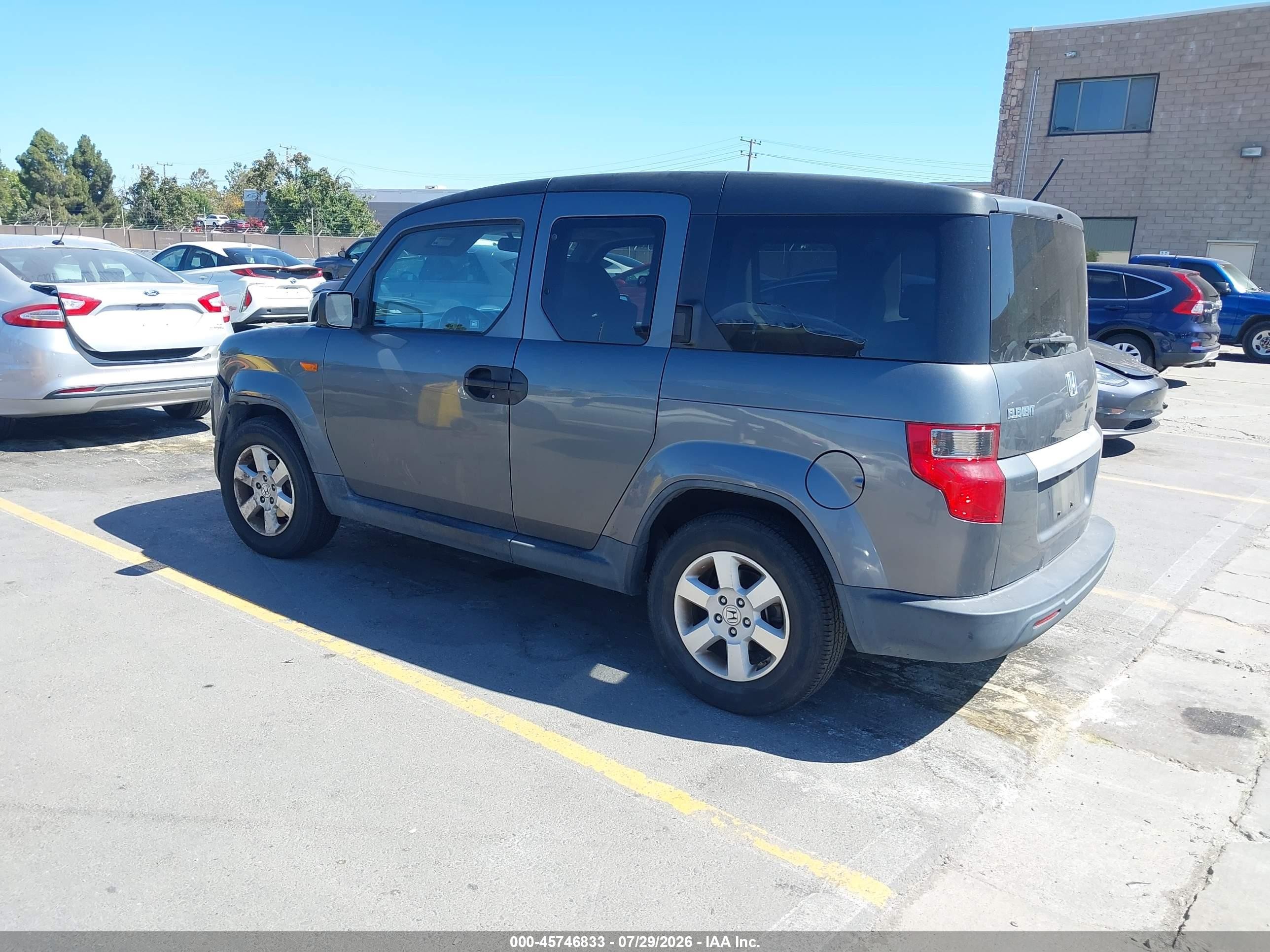 2010 Honda Element Ex Gray vin: 5J6YH1H7XAL004229