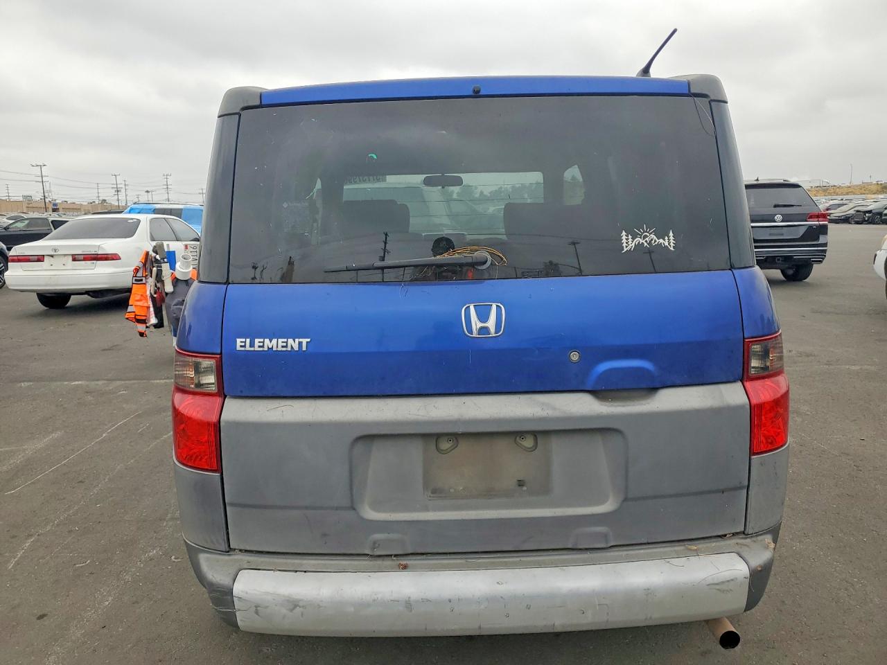 2004 Honda Element Ex Blue vin: 5J6YH27554L031400