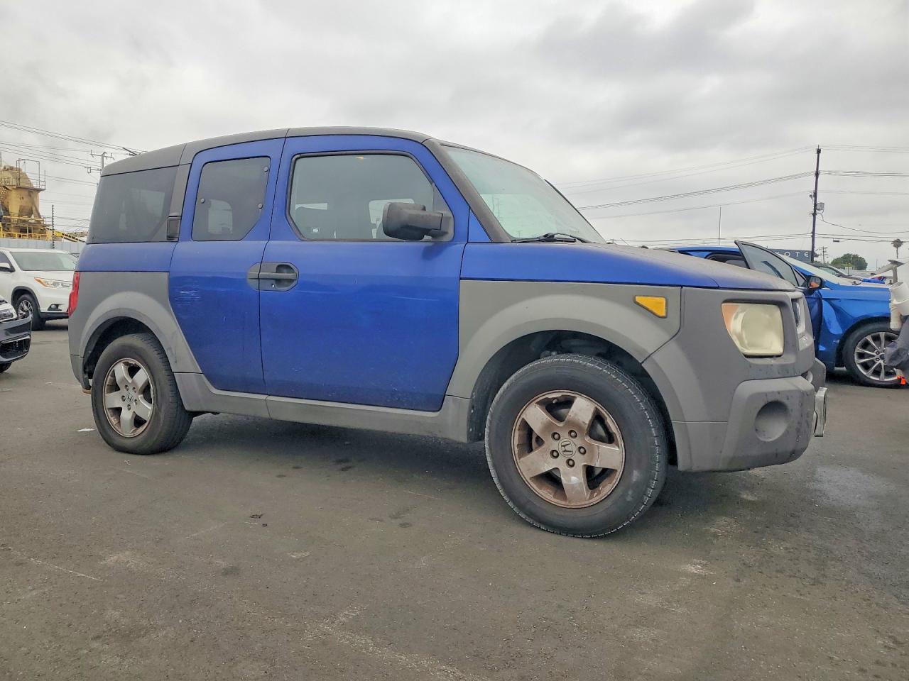 2004 Honda Element Ex Blue vin: 5J6YH27554L031400