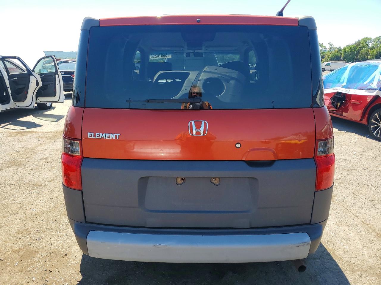 2004 Honda Element Ex Orange vin: 5J6YH275X4L002801
