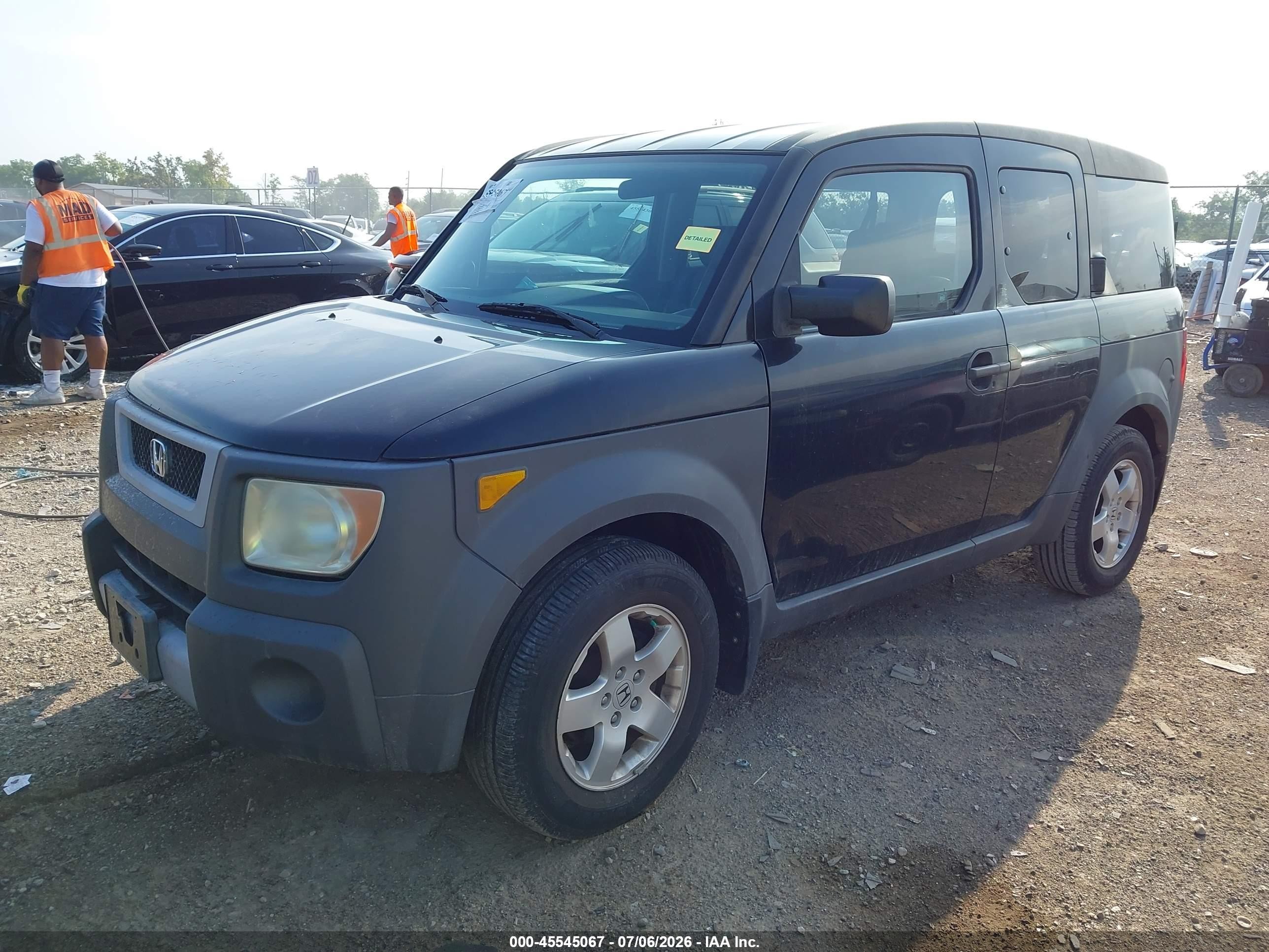 2004 Honda Element Ex Black vin: 5J6YH27614L036831