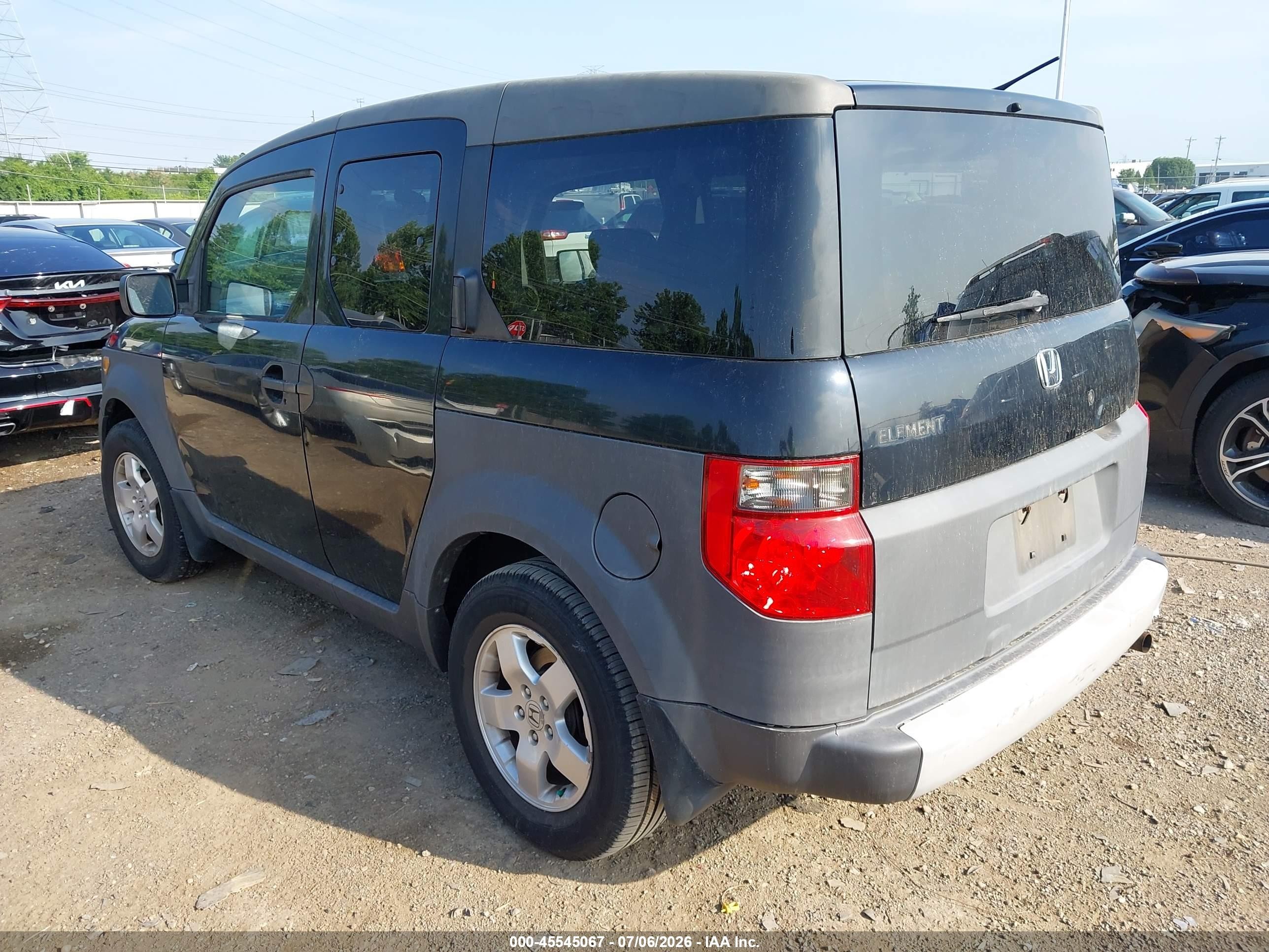 2004 Honda Element Ex Black vin: 5J6YH27614L036831