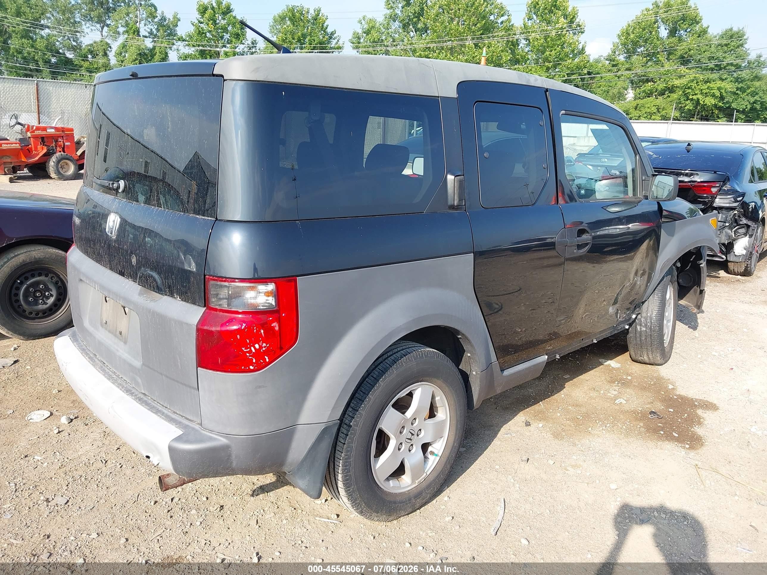 2004 Honda Element Ex Black vin: 5J6YH27614L036831