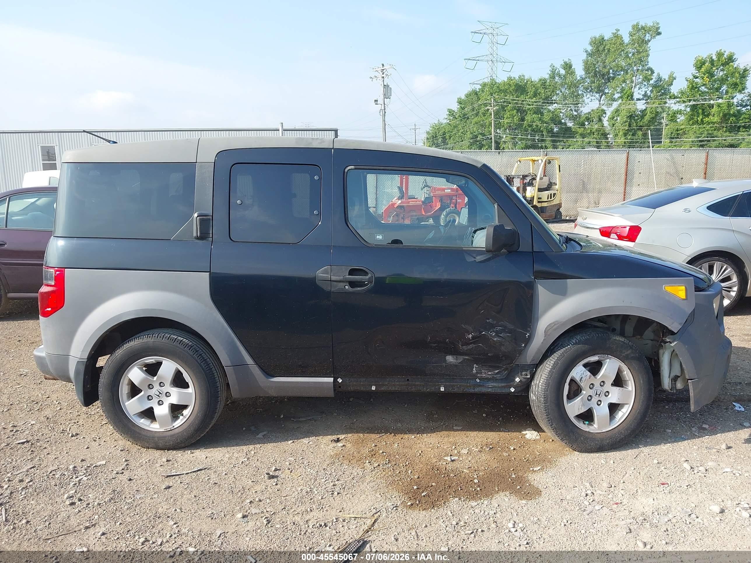 2004 Honda Element Ex Black vin: 5J6YH27614L036831