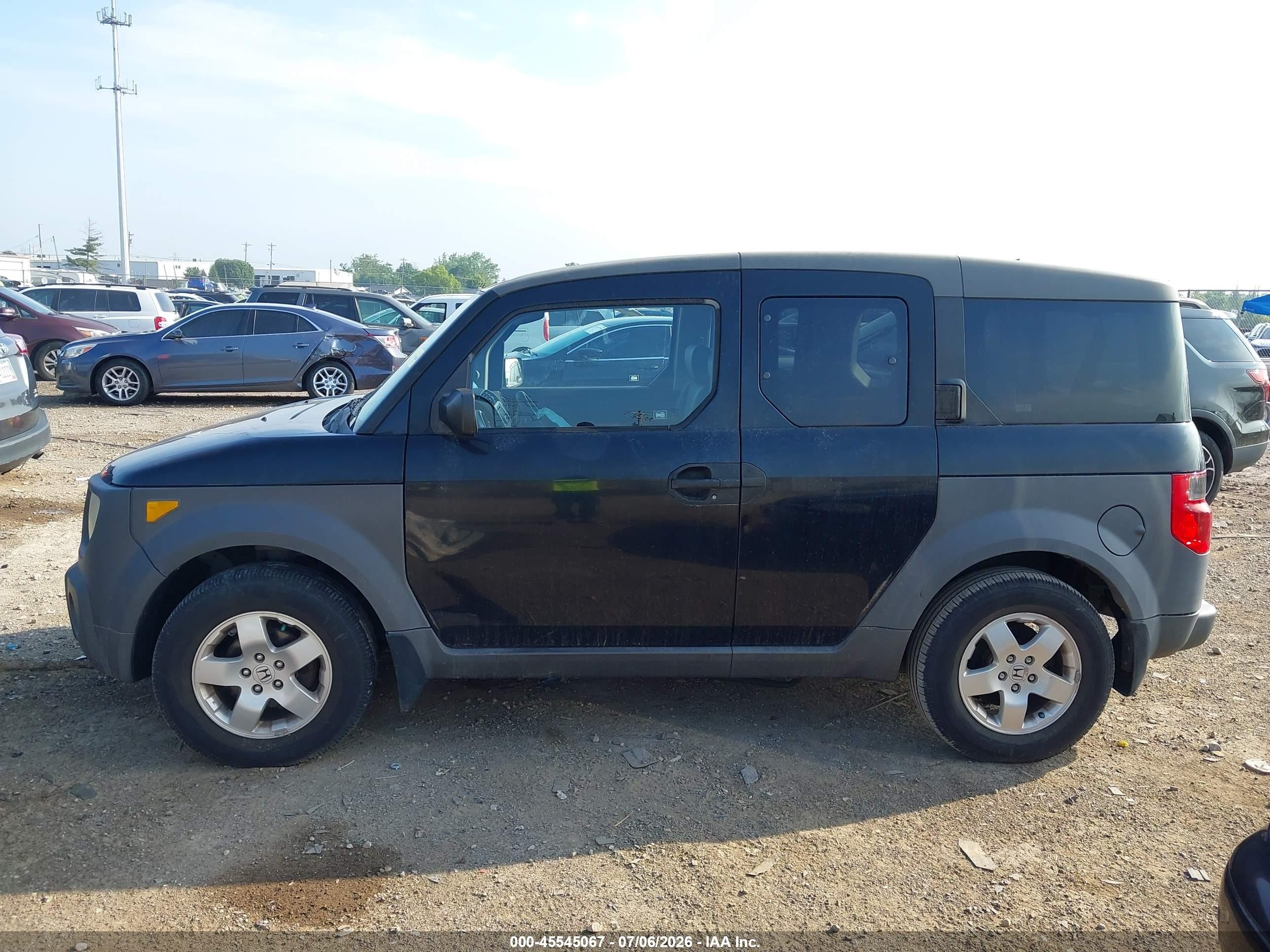 2004 Honda Element Ex Black vin: 5J6YH27614L036831