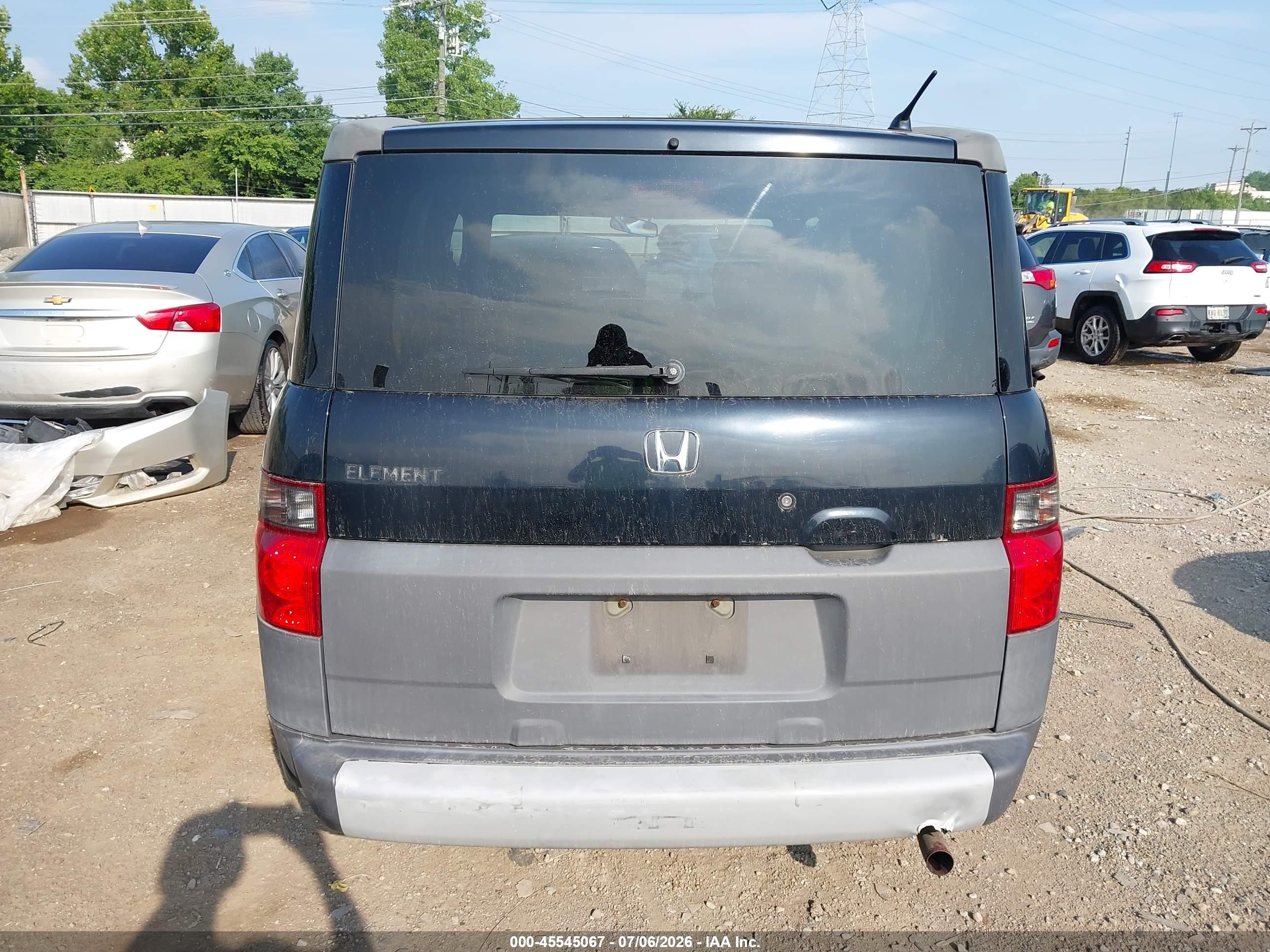 2004 Honda Element Ex Black vin: 5J6YH27614L036831
