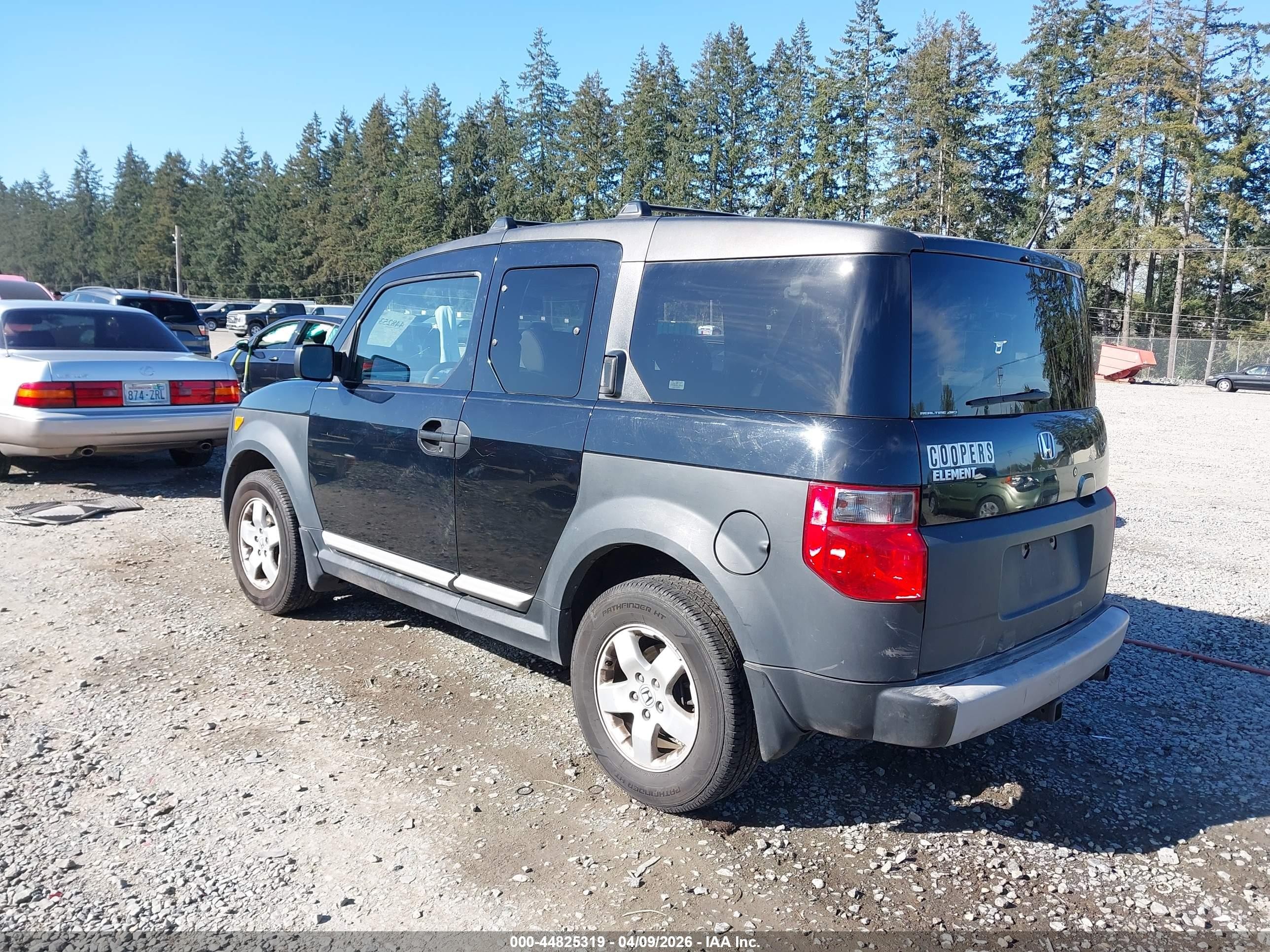 2005 Honda Element Ex Black vin: 5J6YH27615L020775