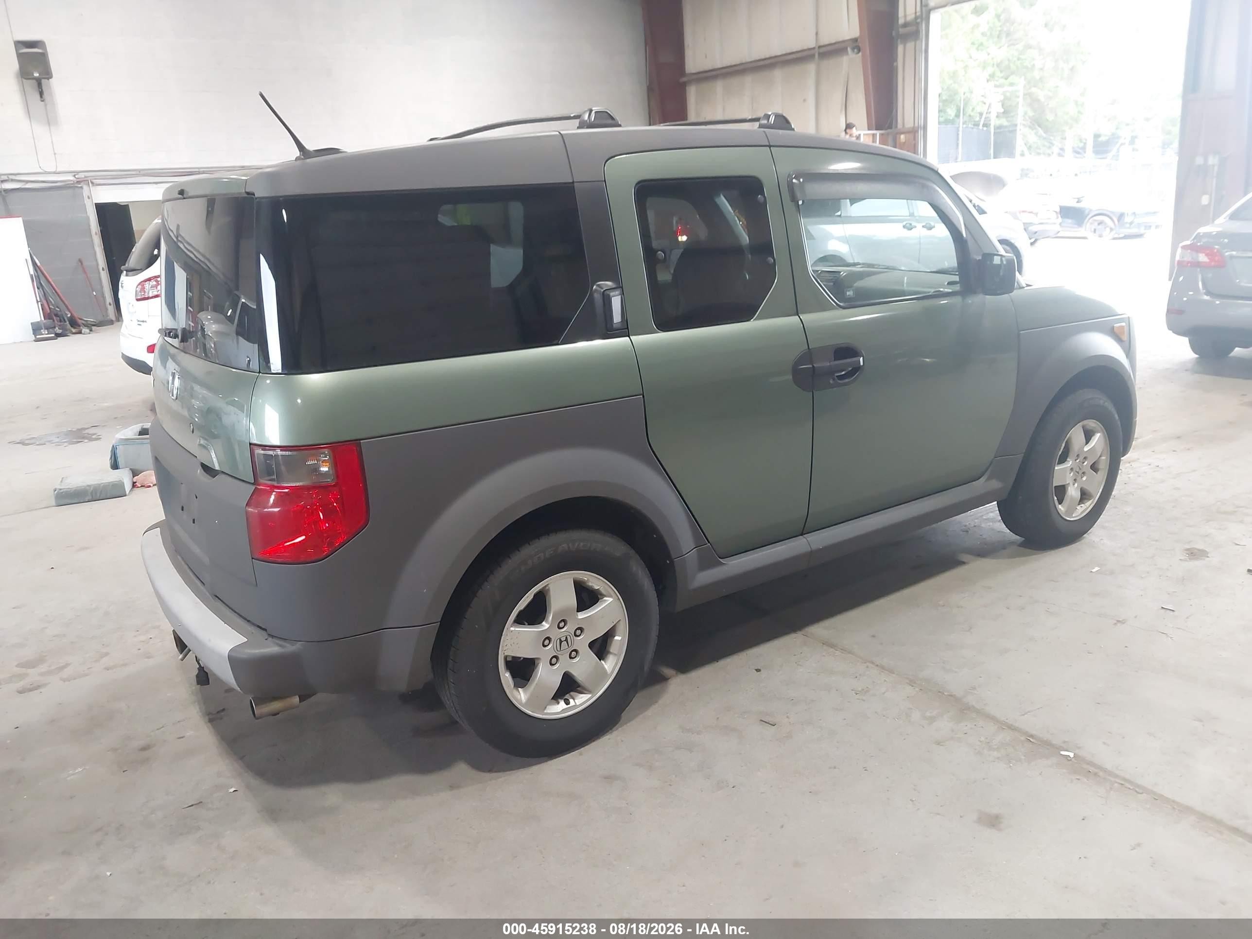 2005 Honda Element Ex Green vin: 5J6YH27615L025152
