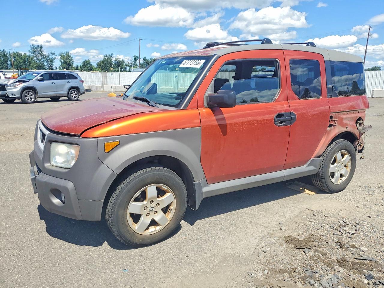 2005 Honda Element Ex Orange vin: 5J6YH27655L030595
