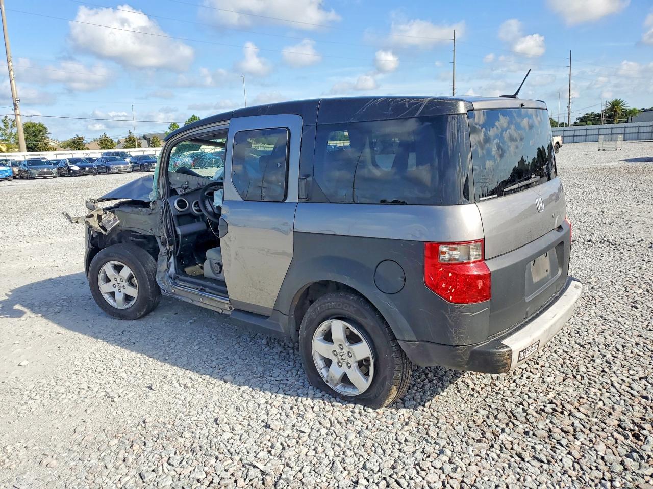 2005 Honda Element Ex Gray vin: 5J6YH27665L019587