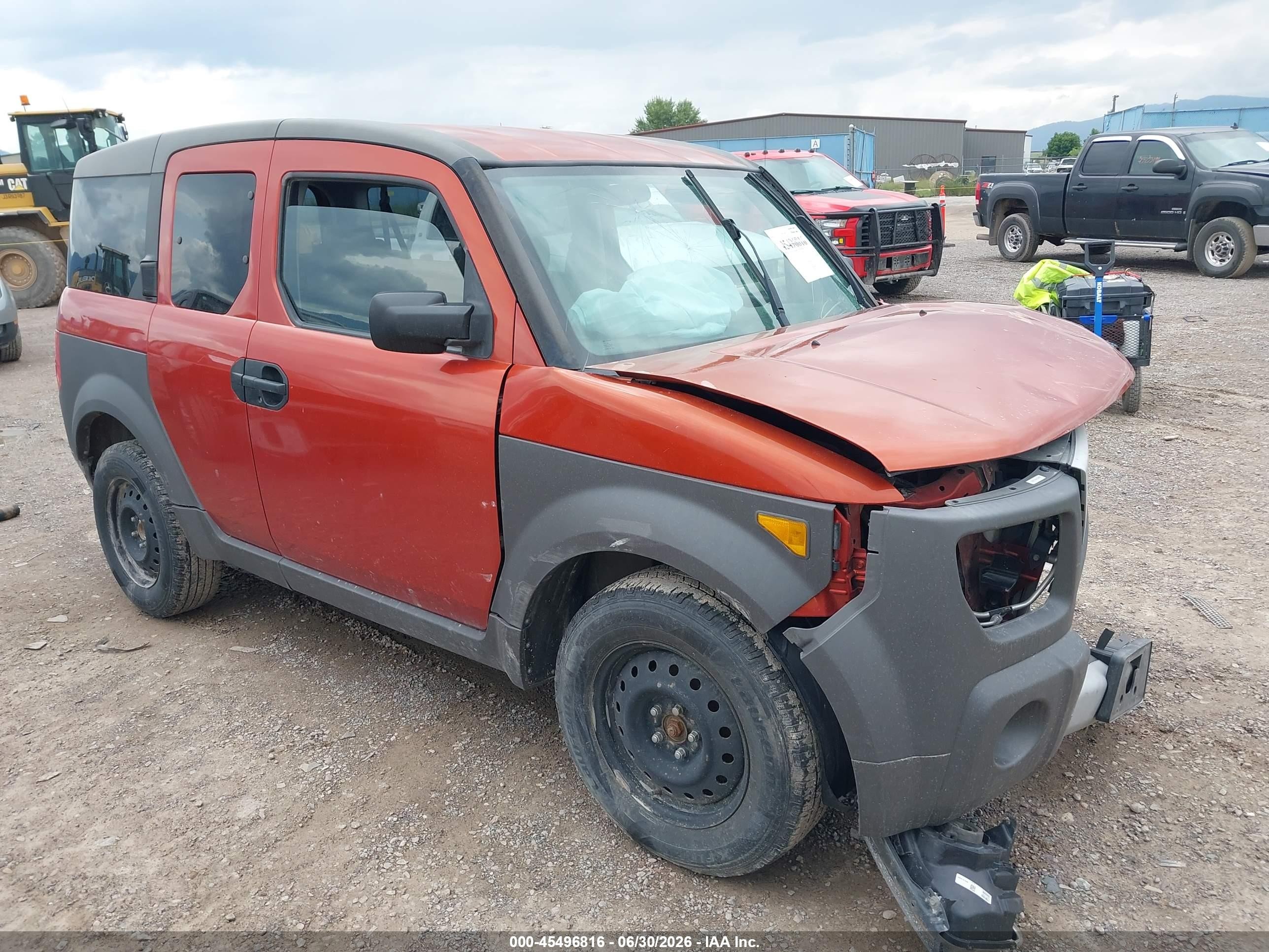 2004 Honda Element Ex Orange vin: 5J6YH27684L002482