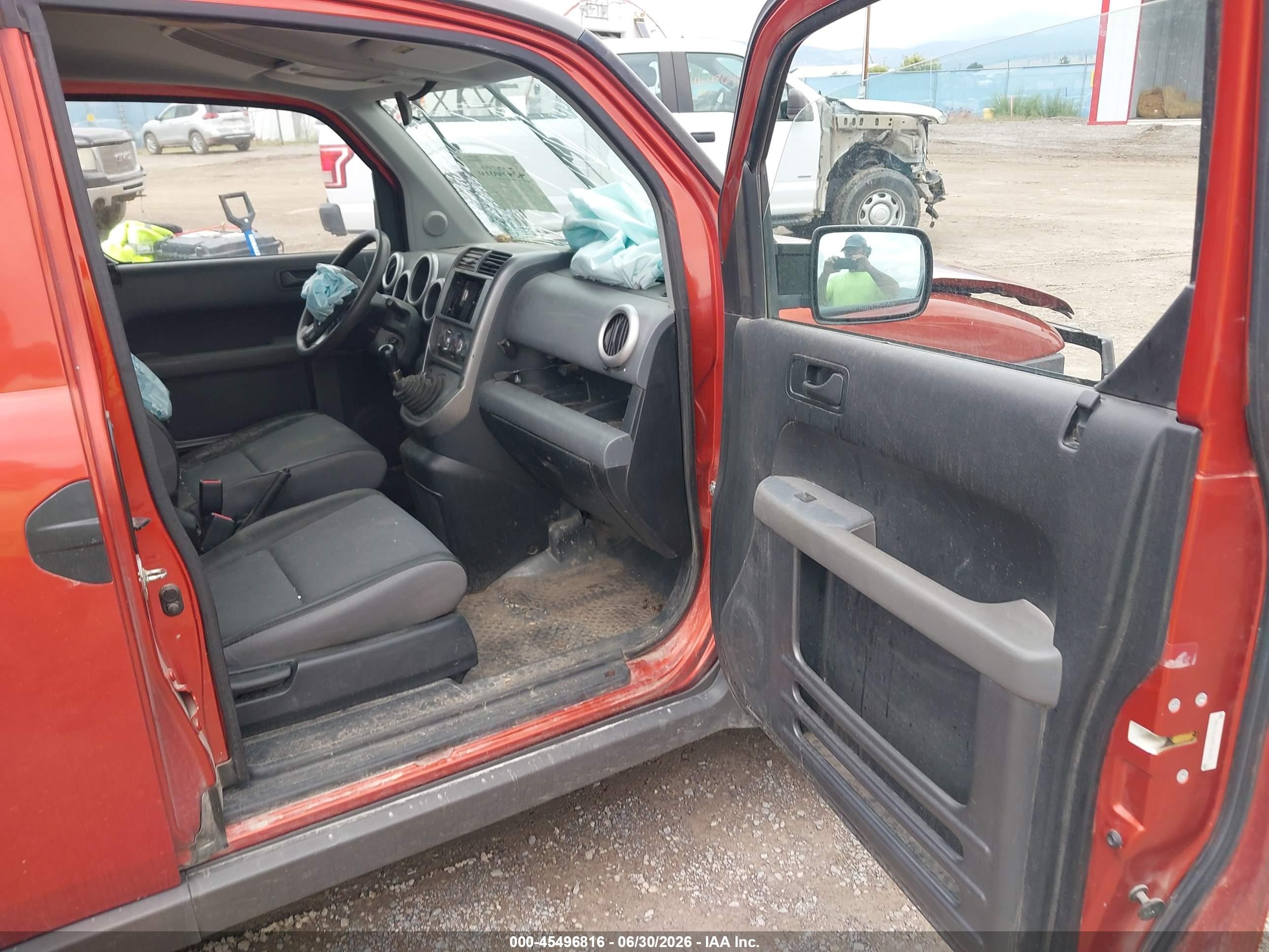 2004 Honda Element Ex Orange vin: 5J6YH27684L002482