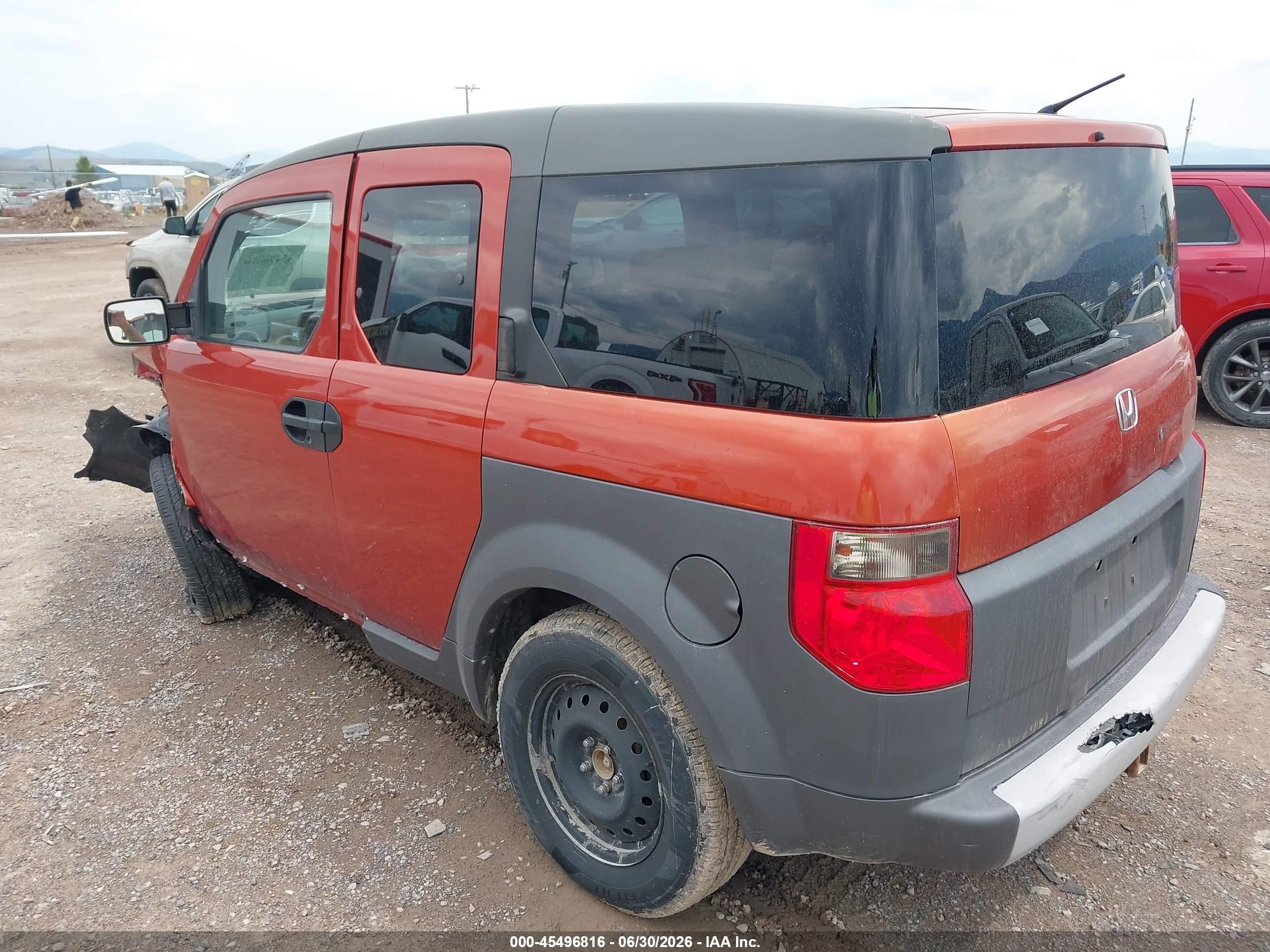 2004 Honda Element Ex Orange vin: 5J6YH27684L002482