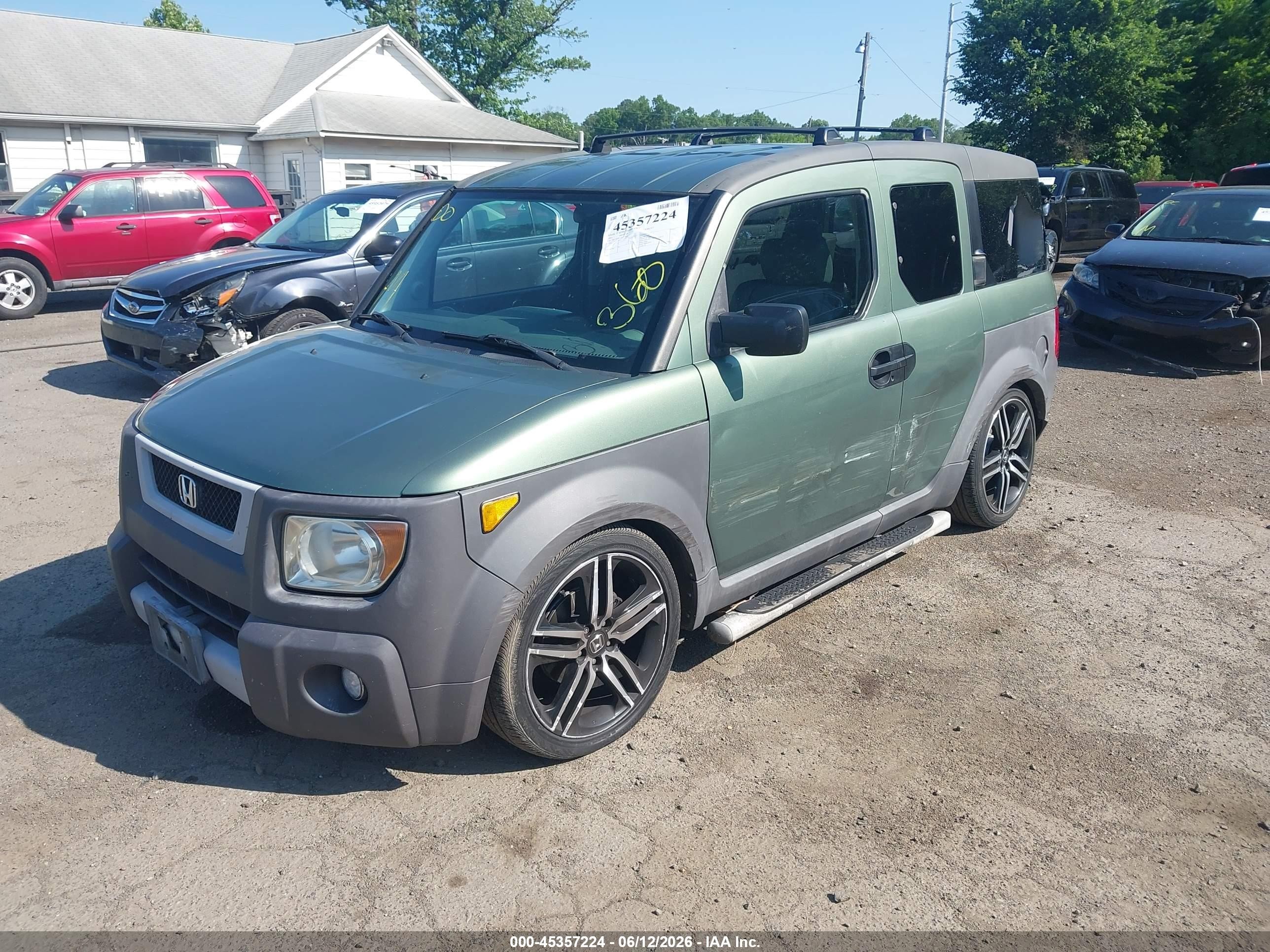 2003 Honda Element Ex Зеленый vin: 5J6YH276X3L030444