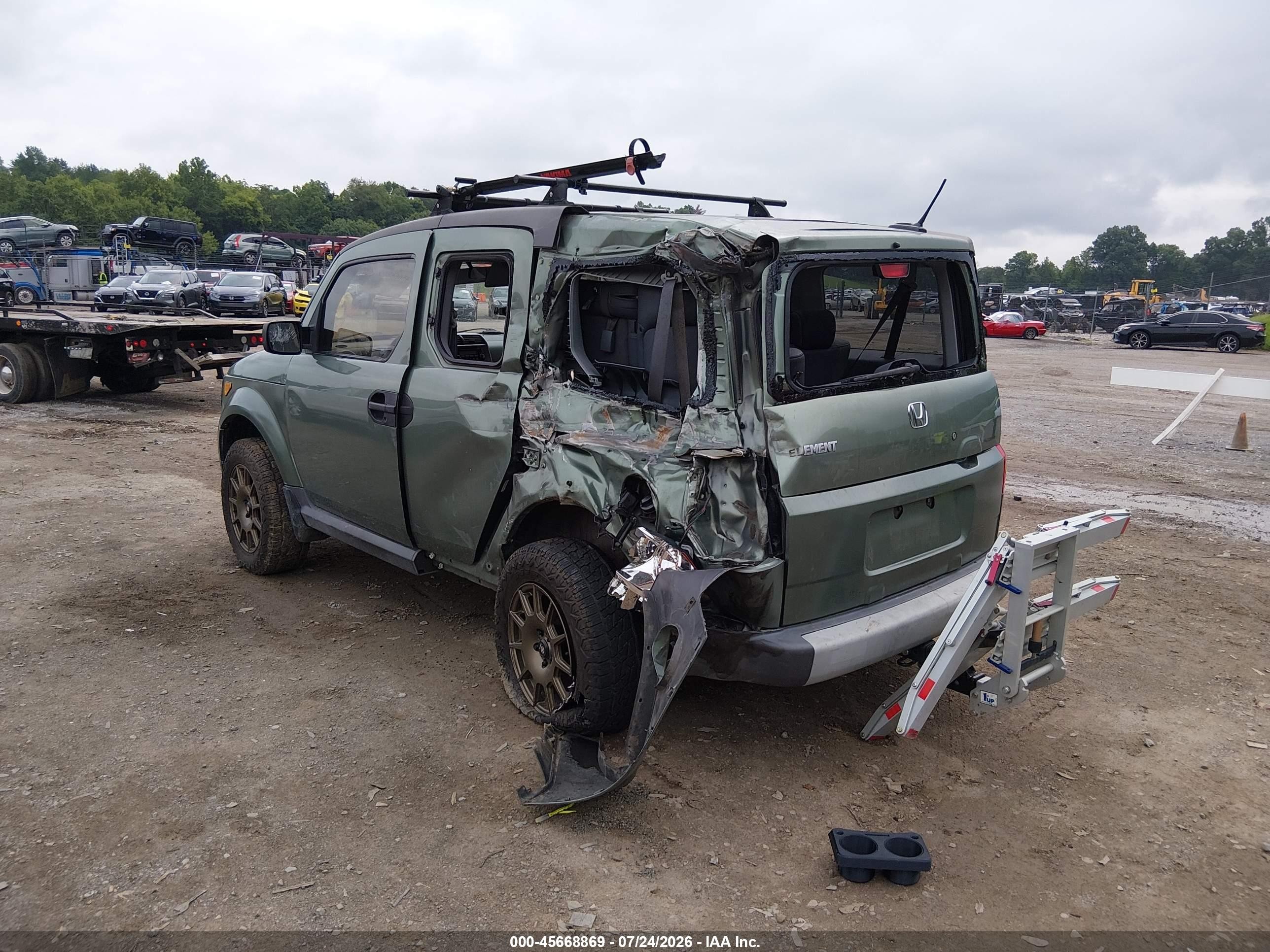 2005 Honda Element Ex Green vin: 5J6YH276X5L020063