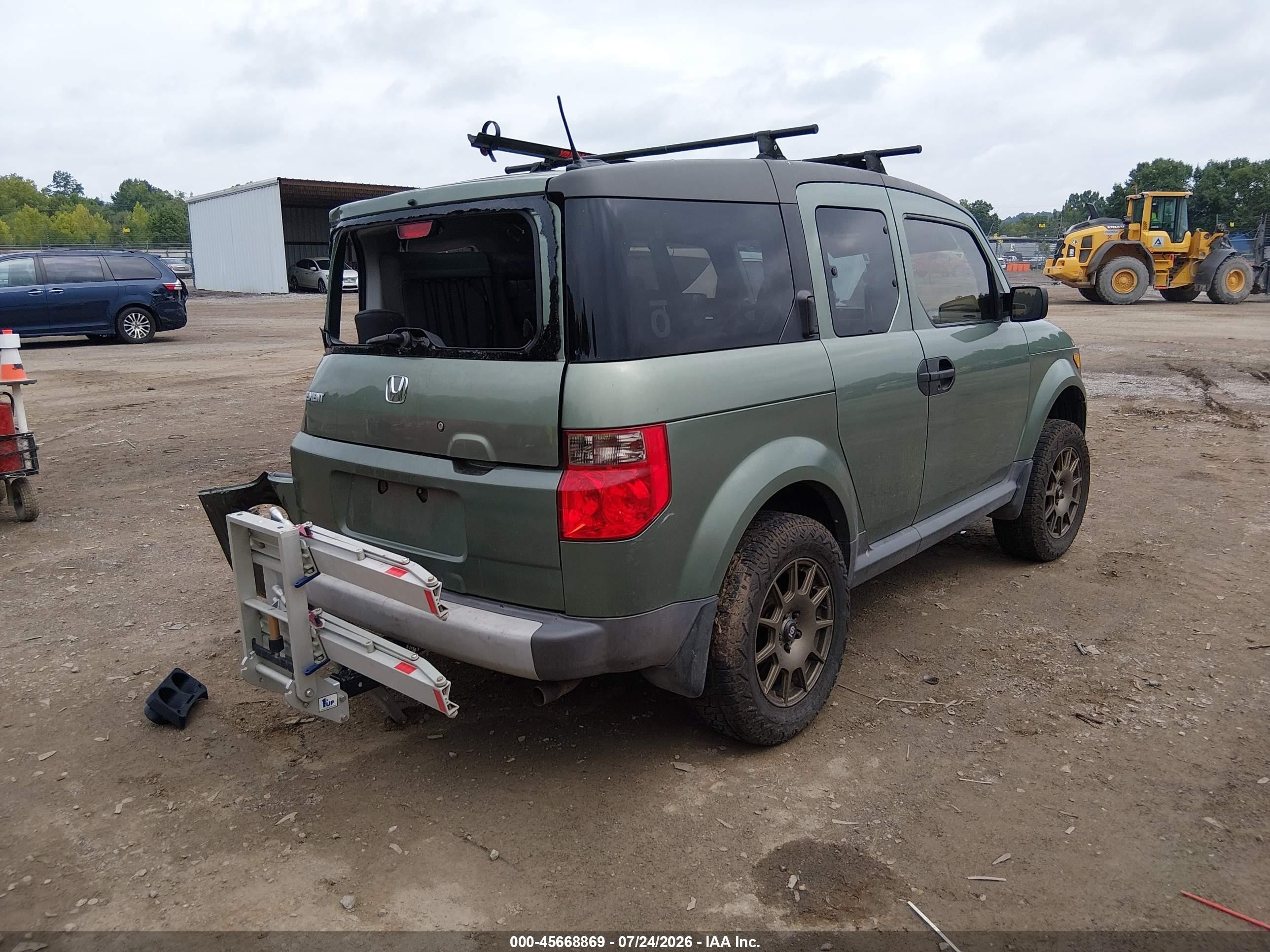 2005 Honda Element Ex Green vin: 5J6YH276X5L020063