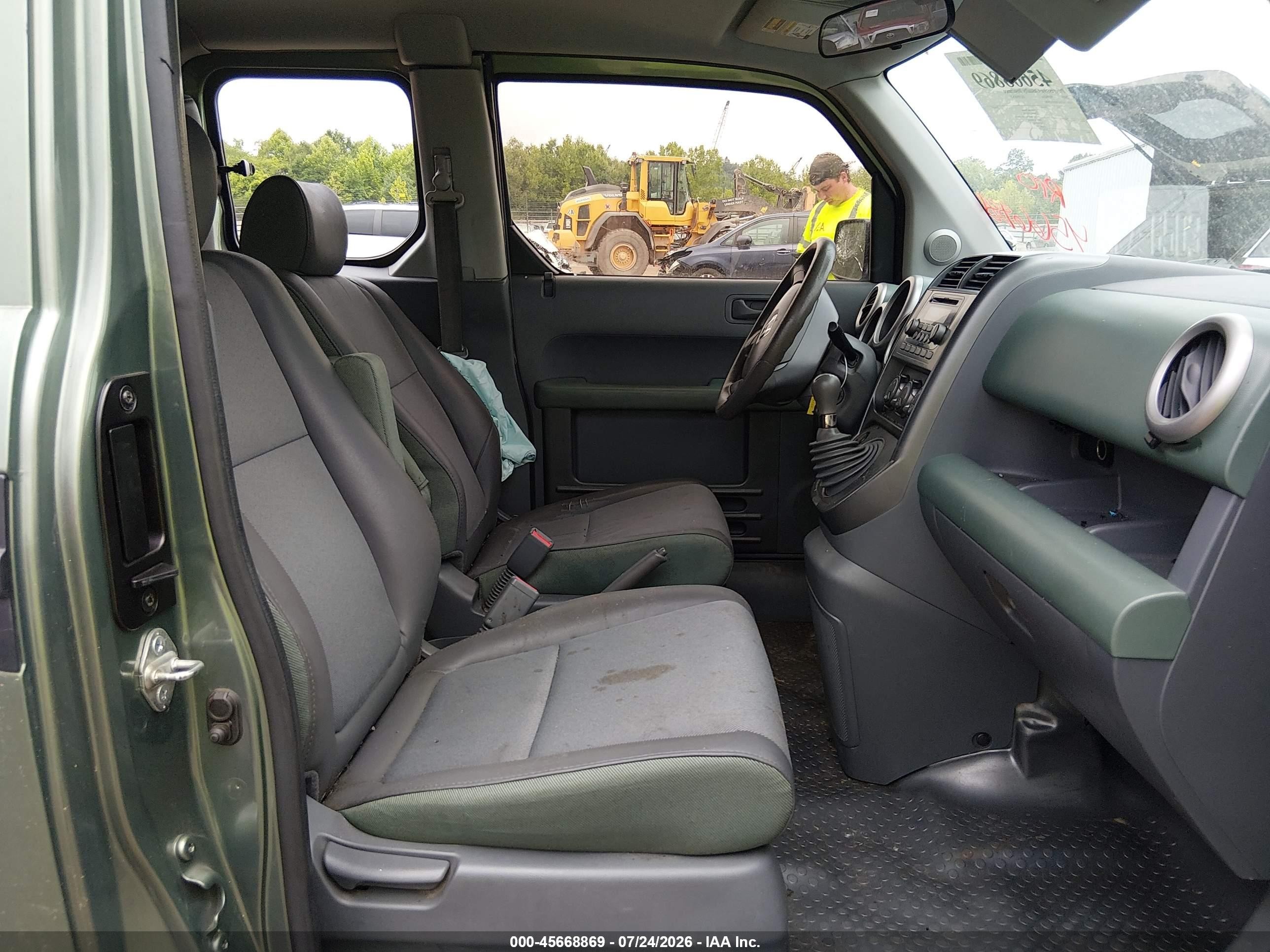 2005 Honda Element Ex Green vin: 5J6YH276X5L020063