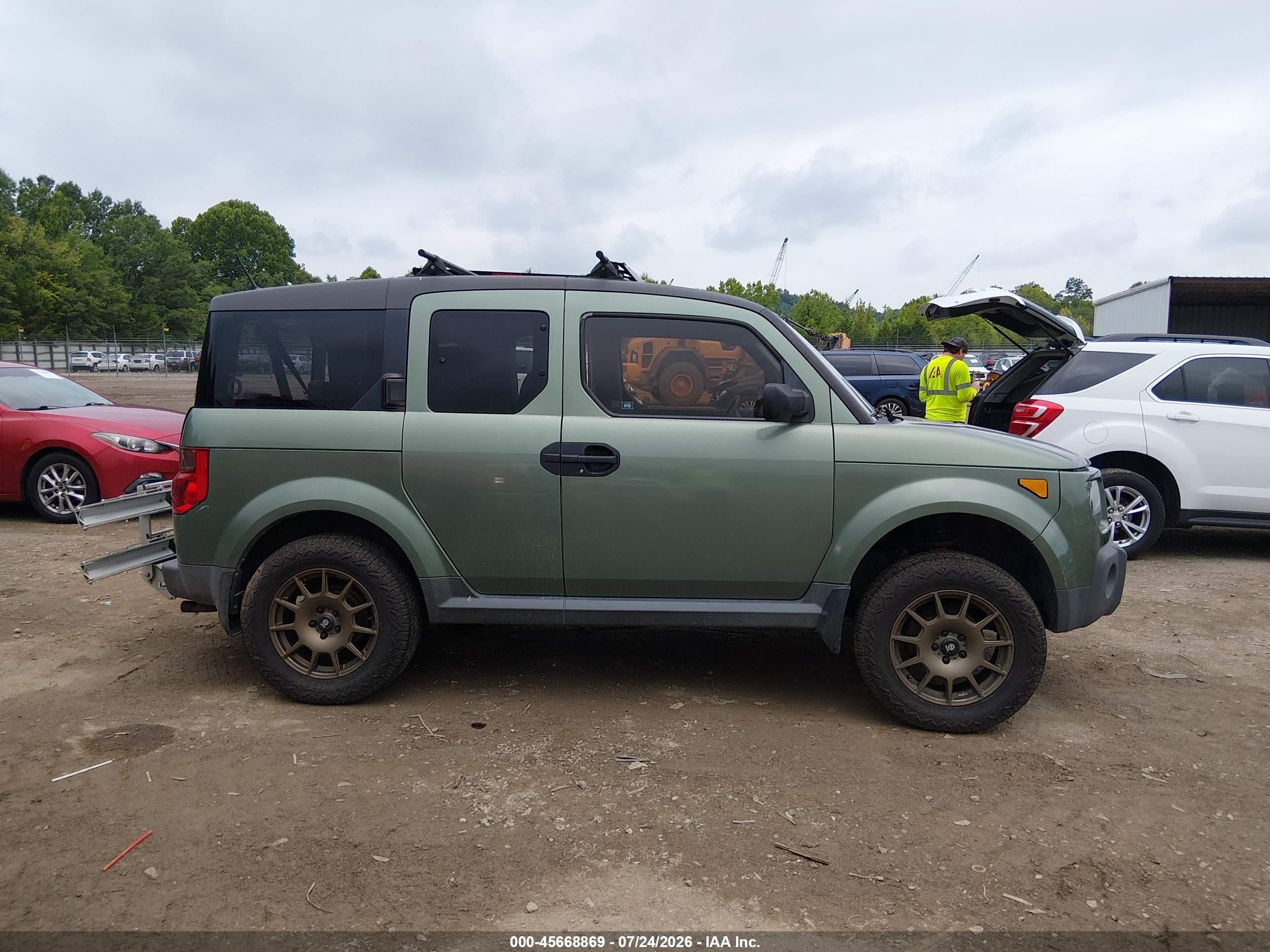 2005 Honda Element Ex Green vin: 5J6YH276X5L020063