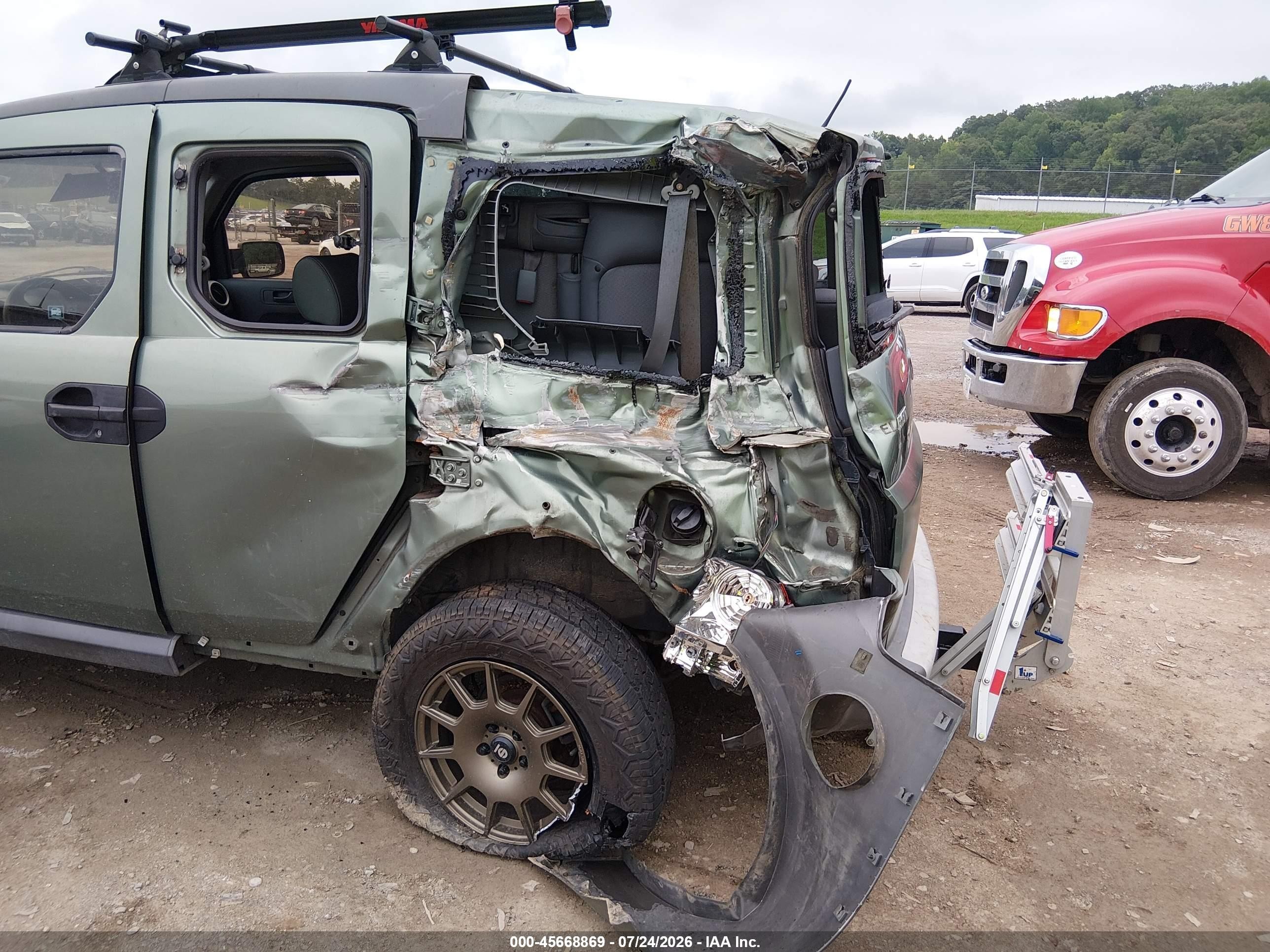 2005 Honda Element Ex Green vin: 5J6YH276X5L020063