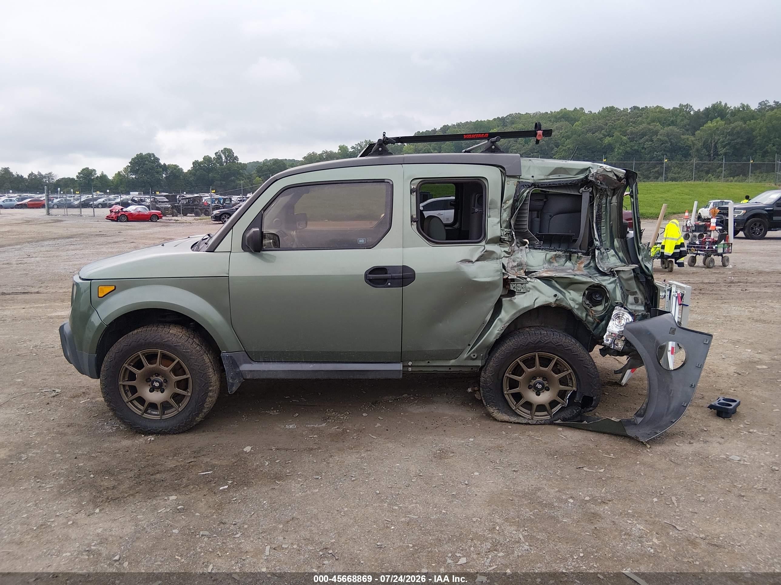 2005 Honda Element Ex Green vin: 5J6YH276X5L020063