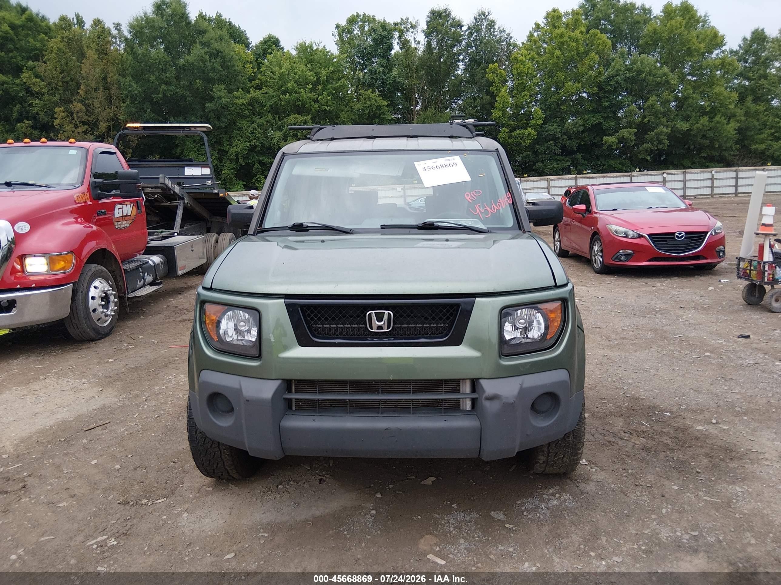 2005 Honda Element Ex Green vin: 5J6YH276X5L020063