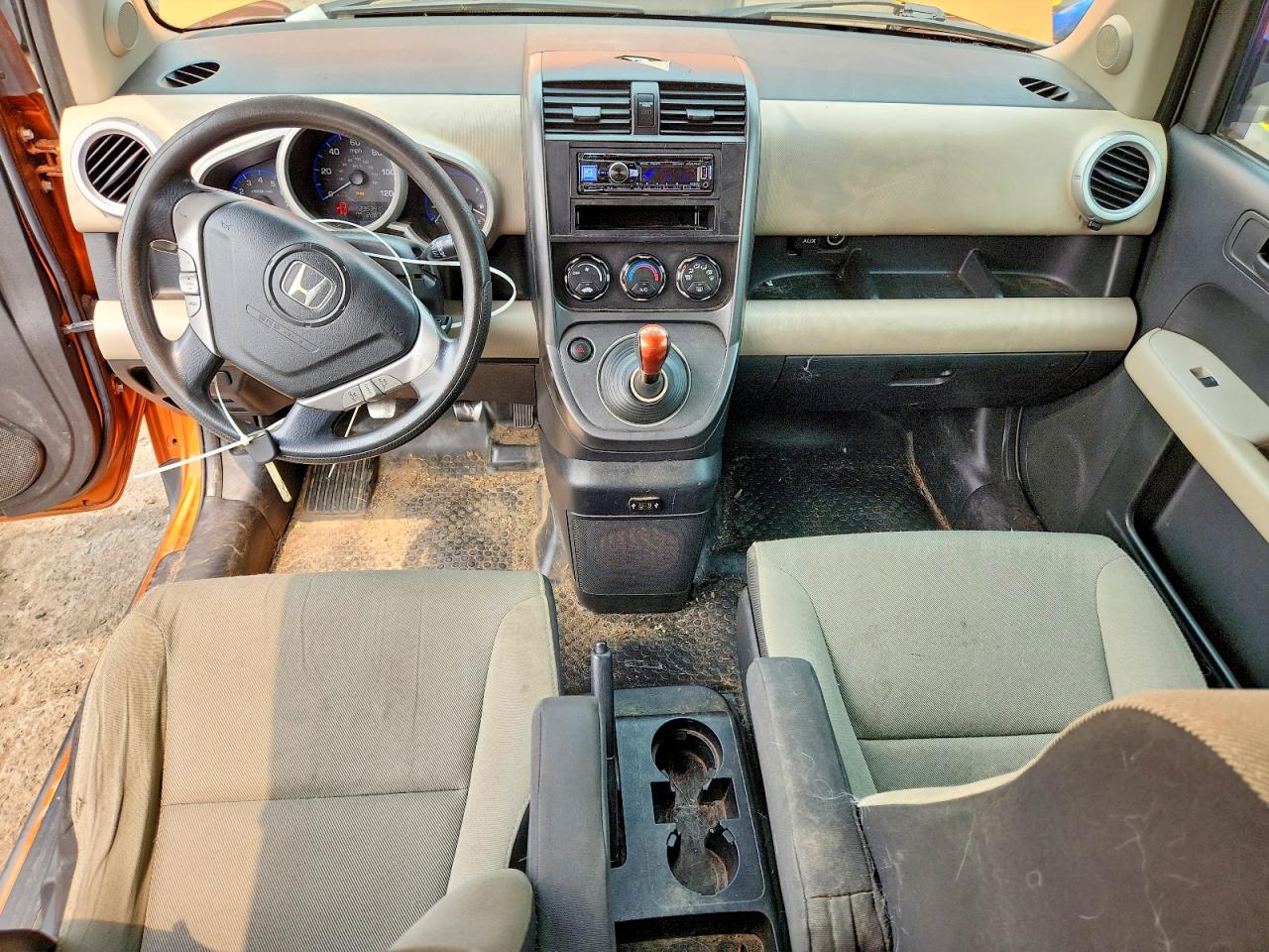 2007 Honda Element Ex Orange vin: 5J6YH27747L008891