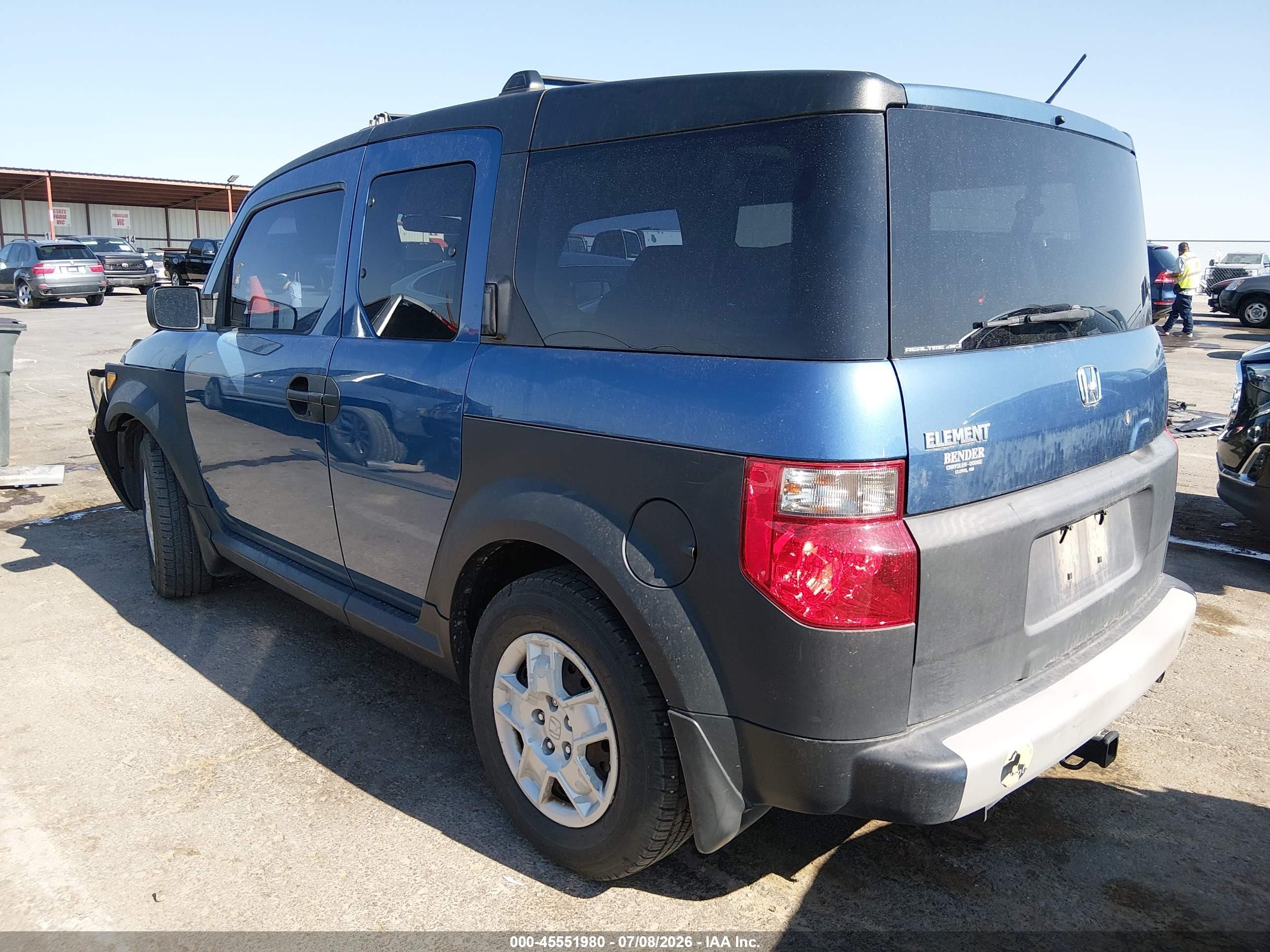 2007 Honda Element Lx Blue vin: 5J6YH28307L000928