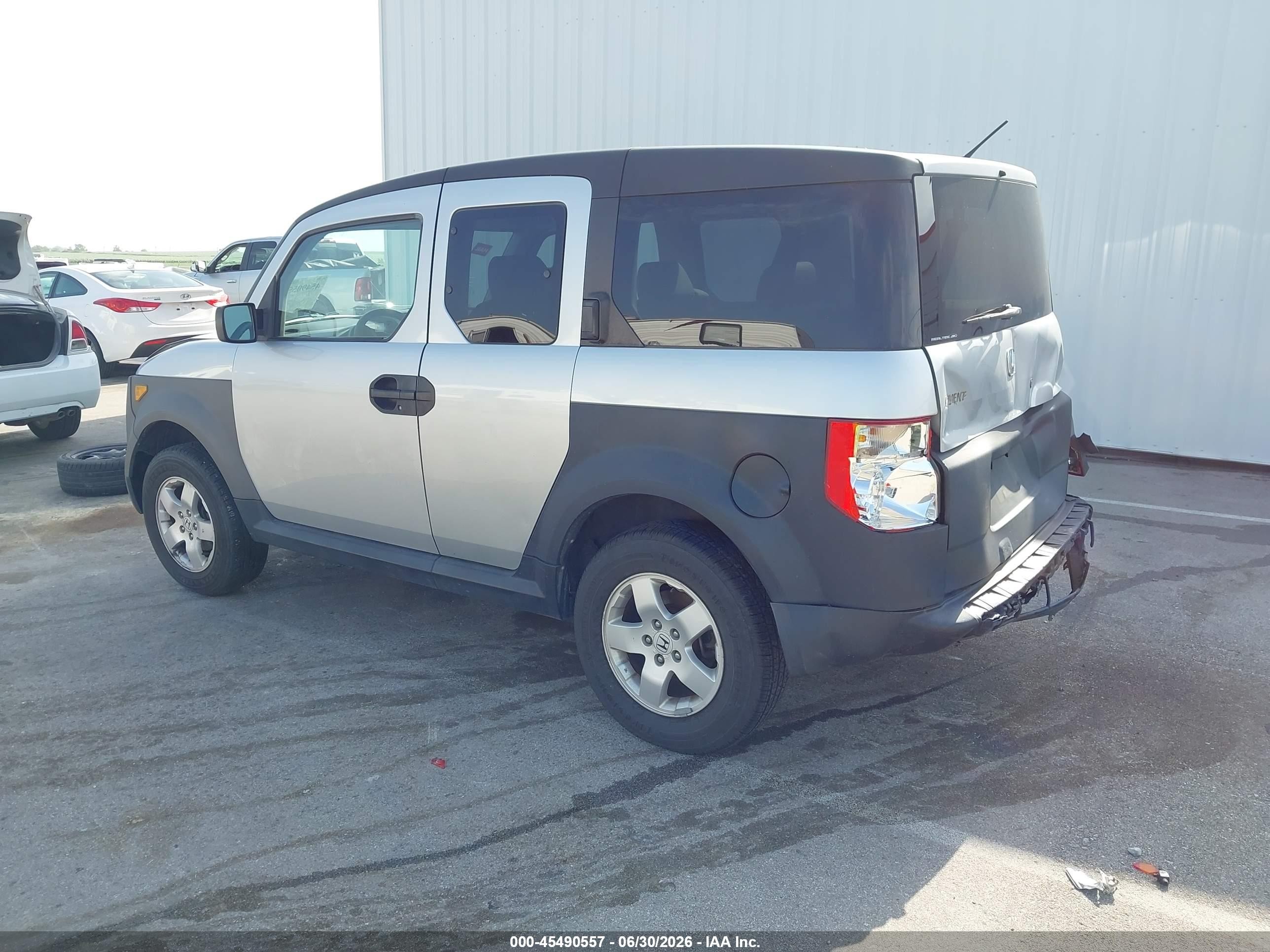 2007 Honda Element Lx Silver vin: 5J6YH28307L009466
