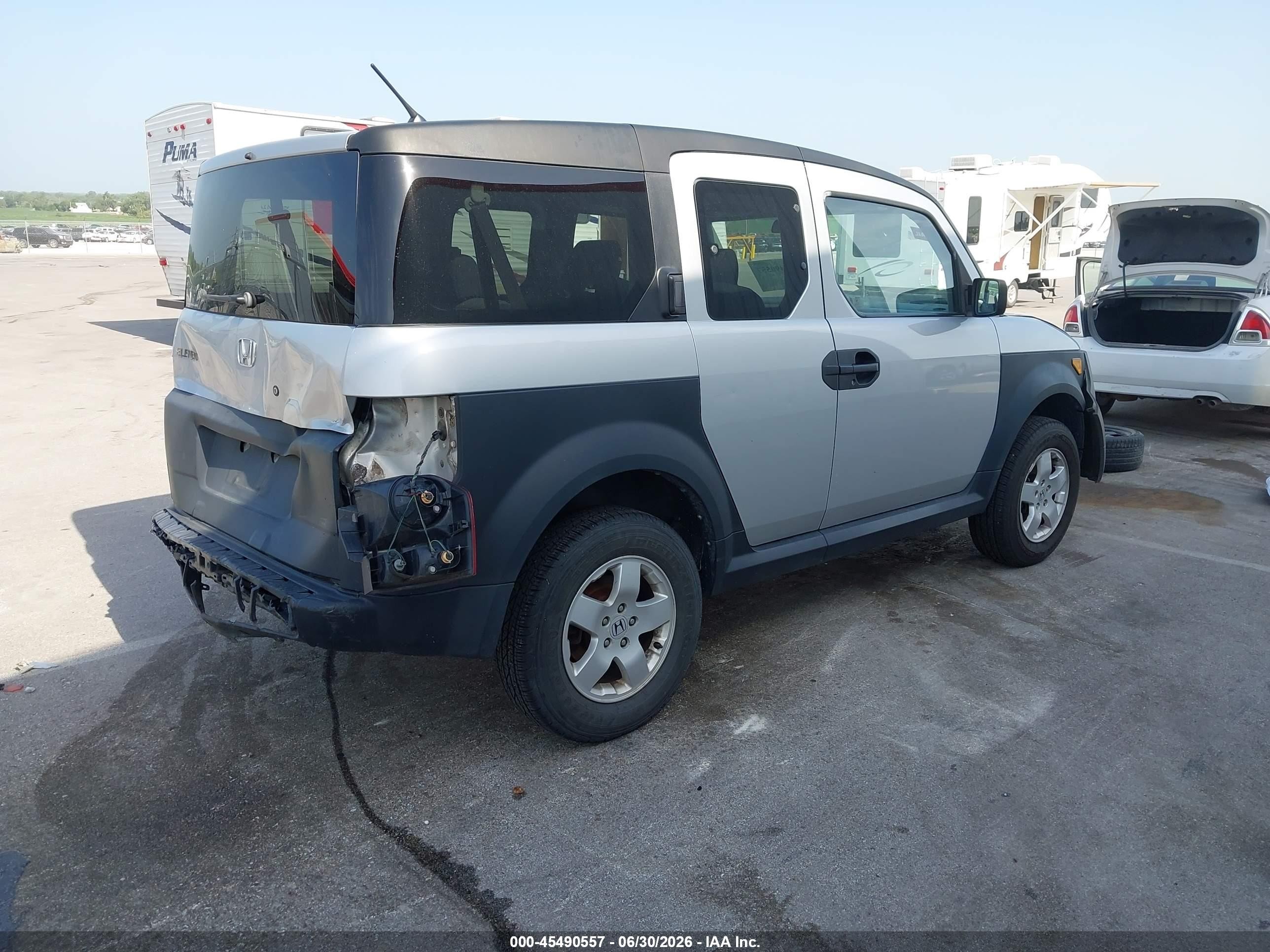2007 Honda Element Lx Silver vin: 5J6YH28307L009466