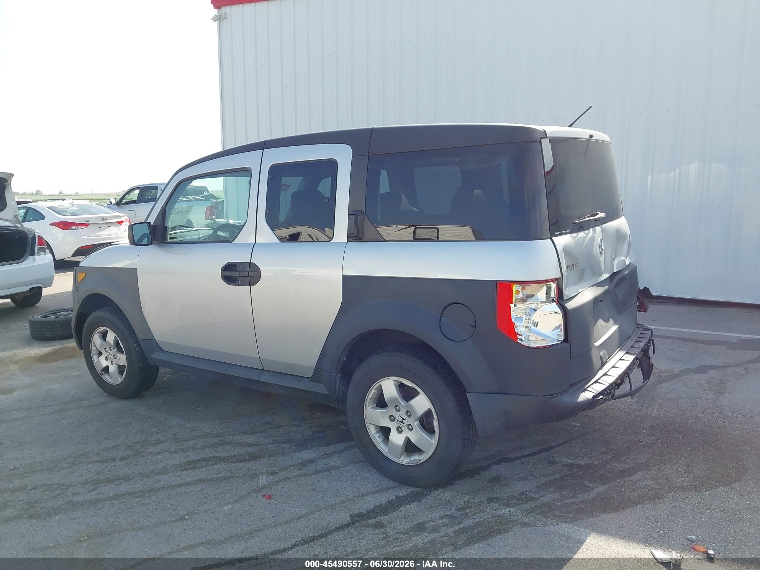 2007 Honda Element Lx Silver vin: 5J6YH28307L009466