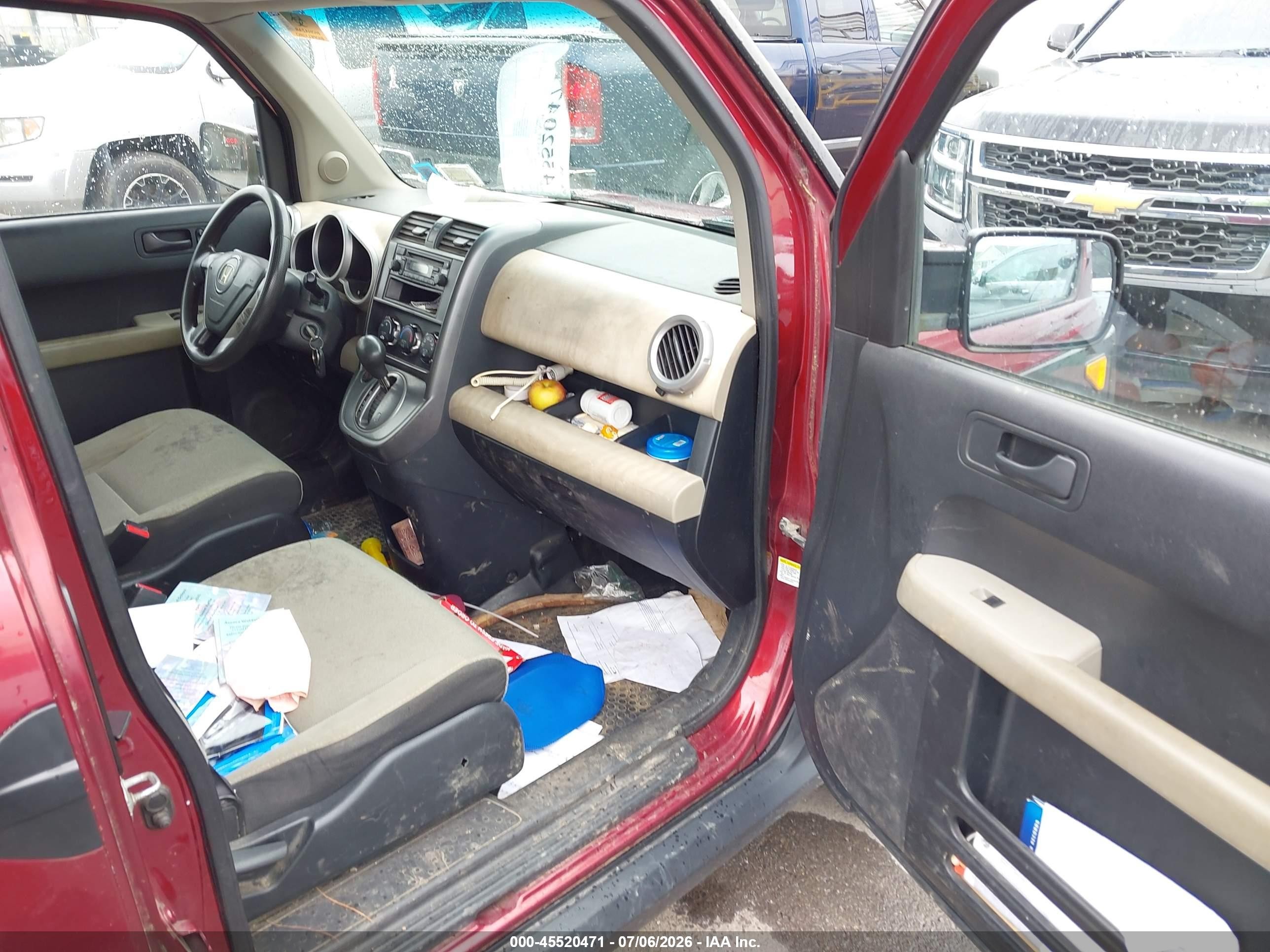 2007 Honda Element Lx Фиолетовый vin: 5J6YH28307L010942