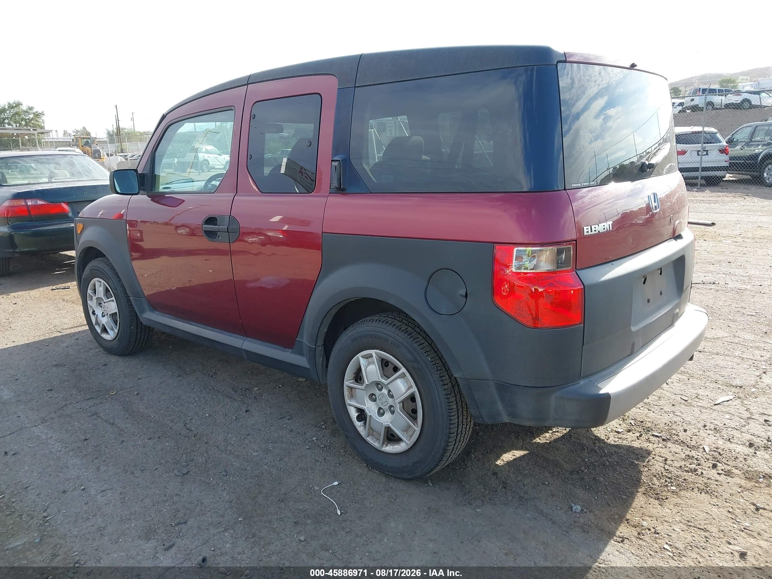 2008 Honda Element Lx Red vin: 5J6YH28308L004334