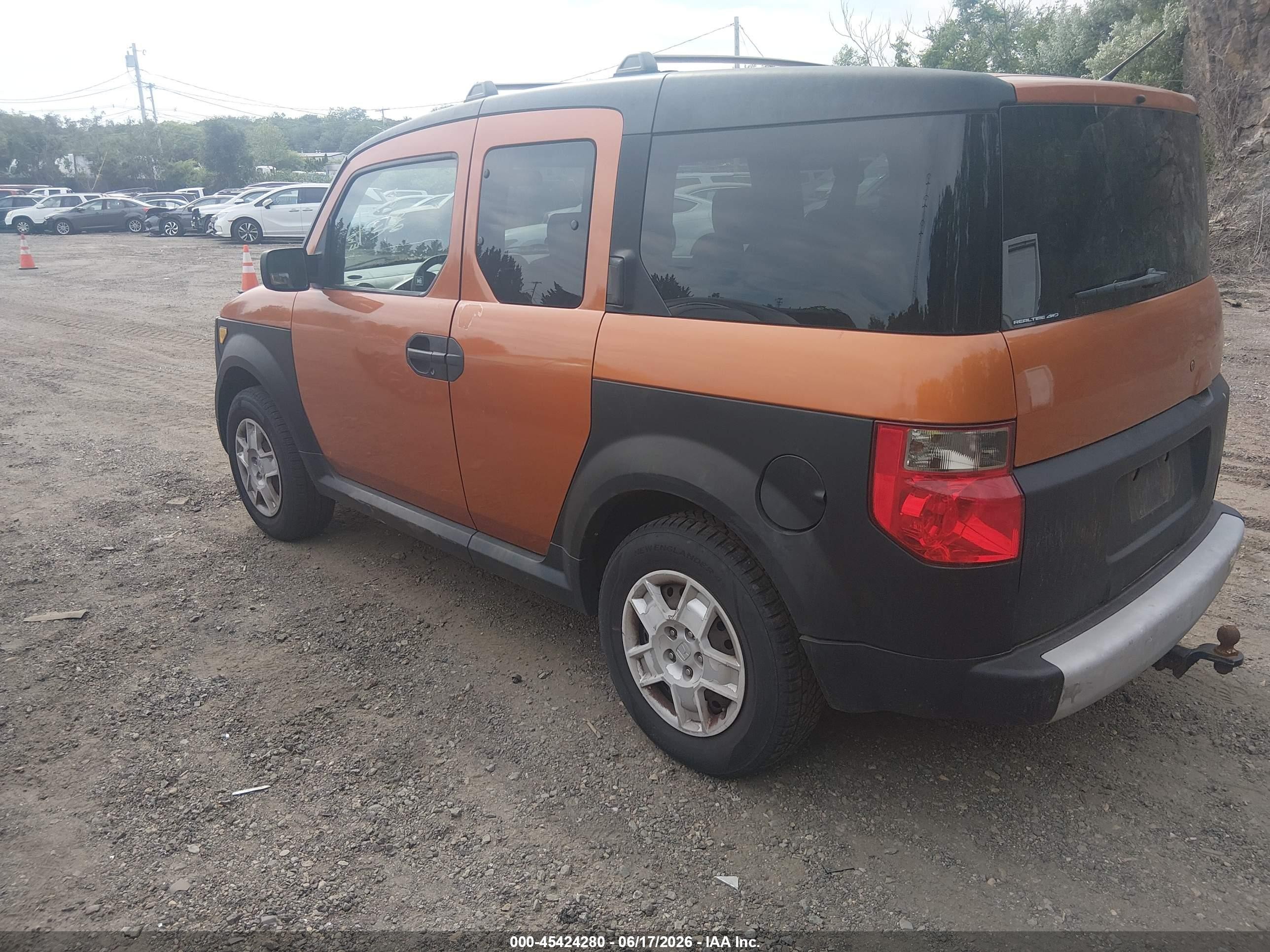 2007 Honda Element Lx Orange vin: 5J6YH28317L014577