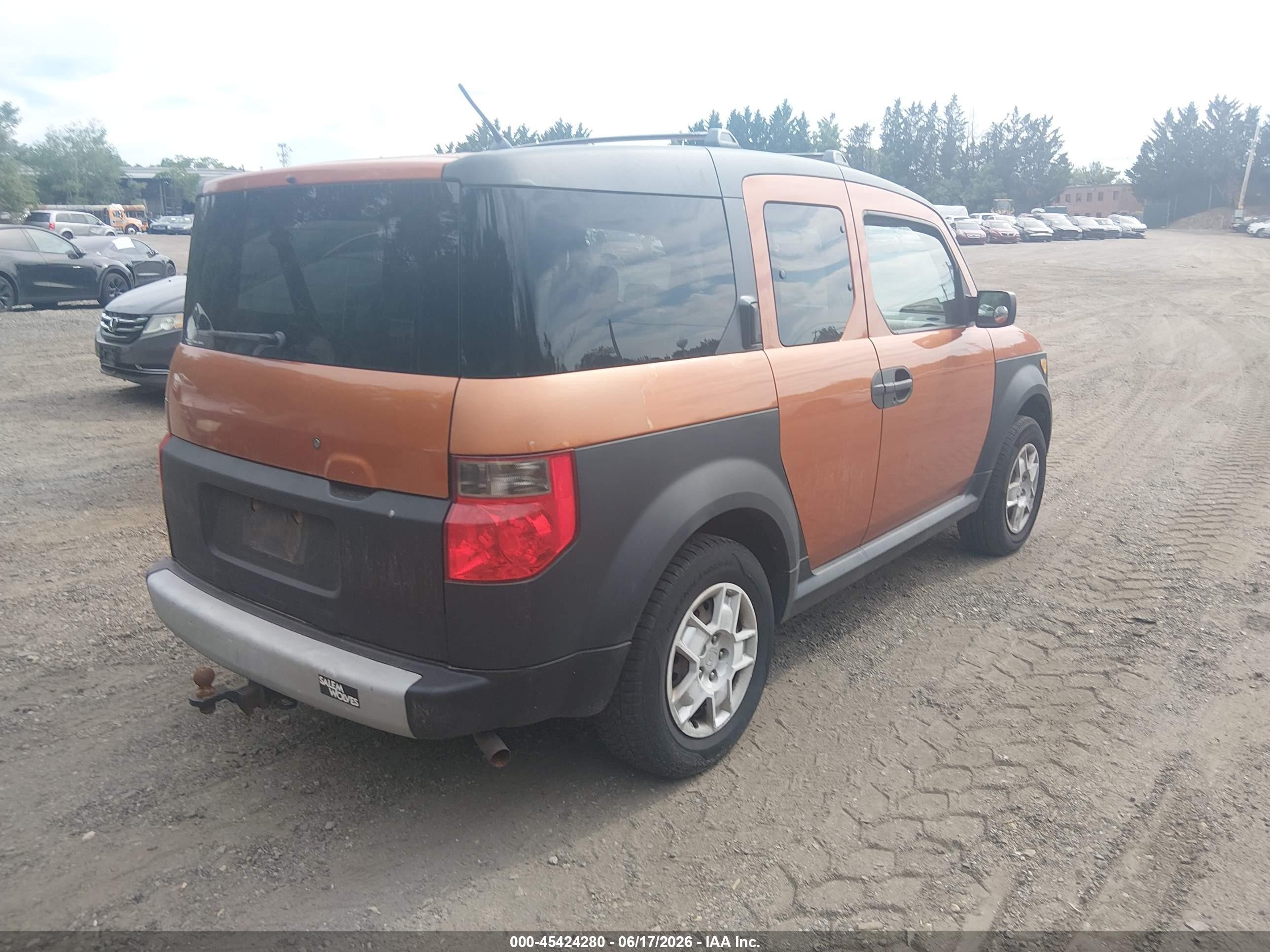 2007 Honda Element Lx Orange vin: 5J6YH28317L014577