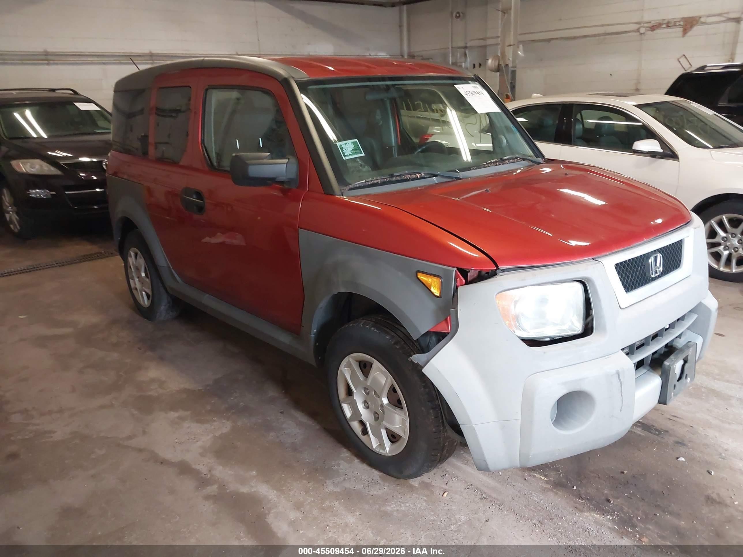 2005 Honda Element Lx Orange vin: 5J6YH28325L033555