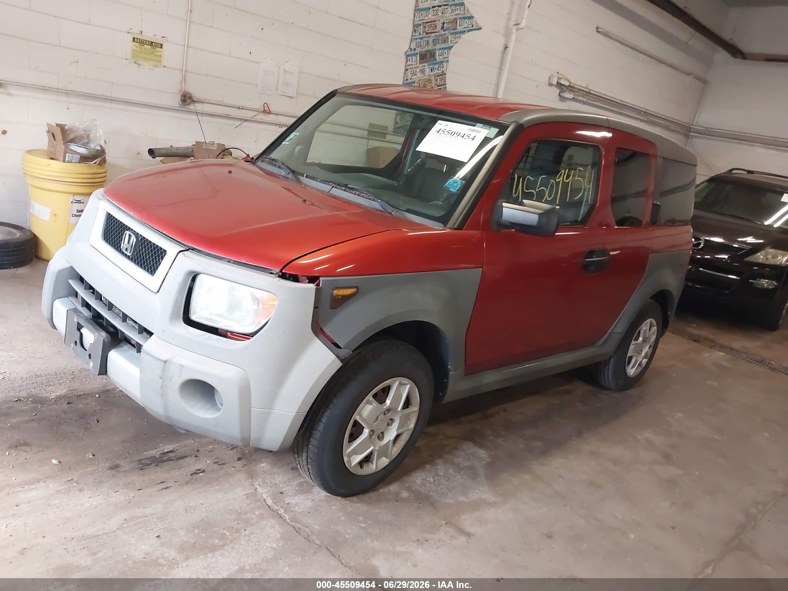 2005 Honda Element Lx Orange vin: 5J6YH28325L033555