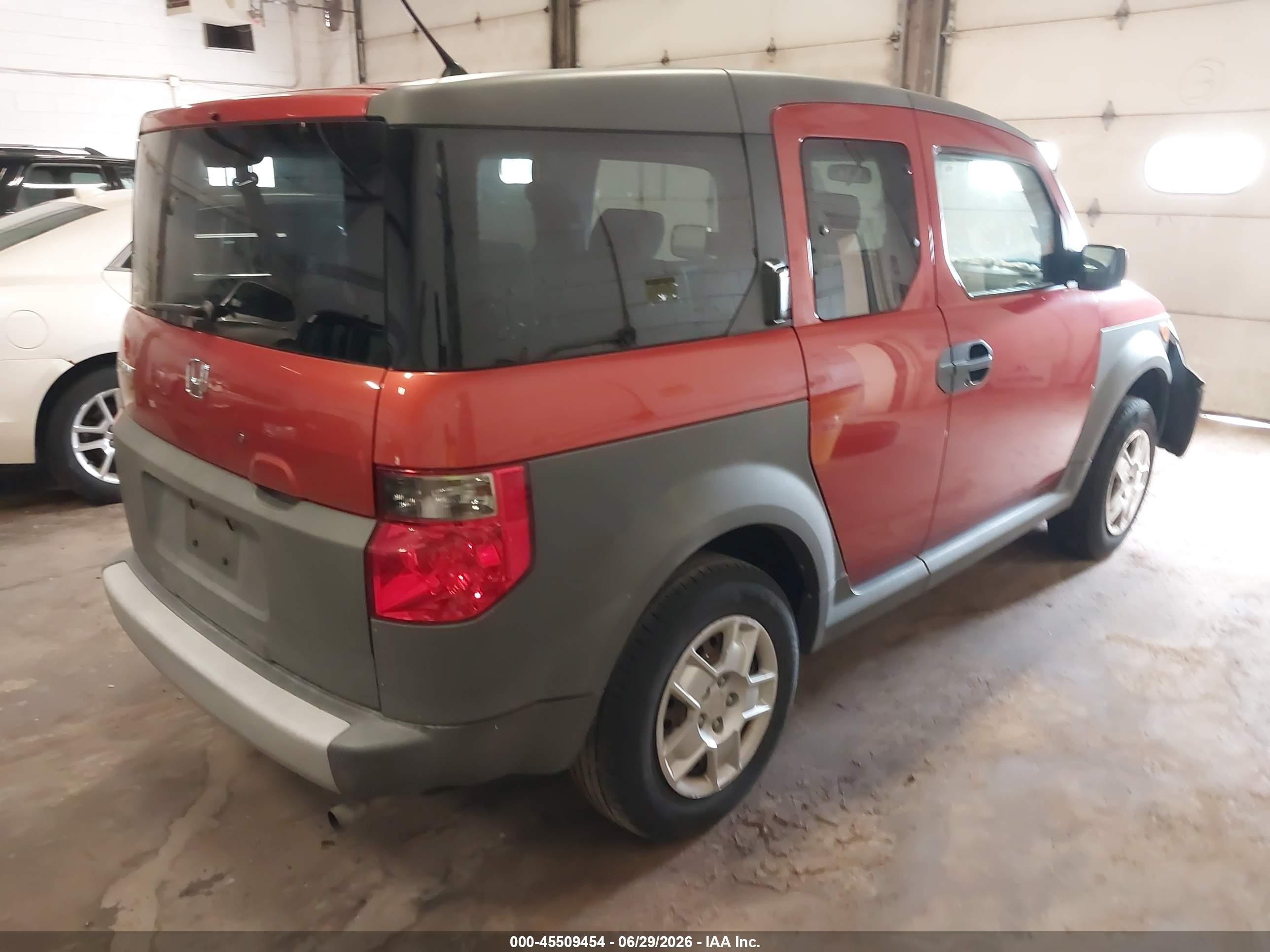 2005 Honda Element Lx Orange vin: 5J6YH28325L033555